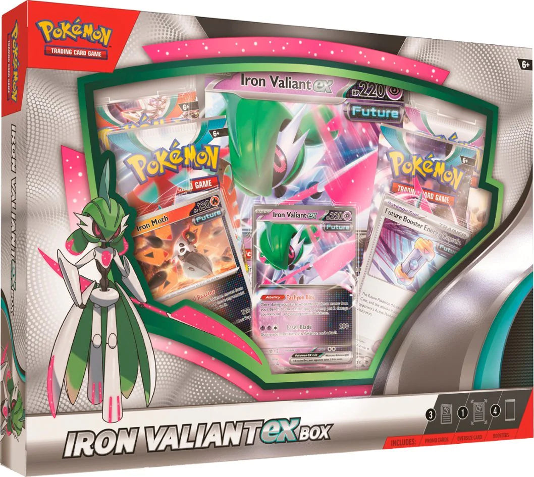 Pokemon TCG Scarlet & Violet: Paradox Rift - Iron Valiant ex Box en Ingles