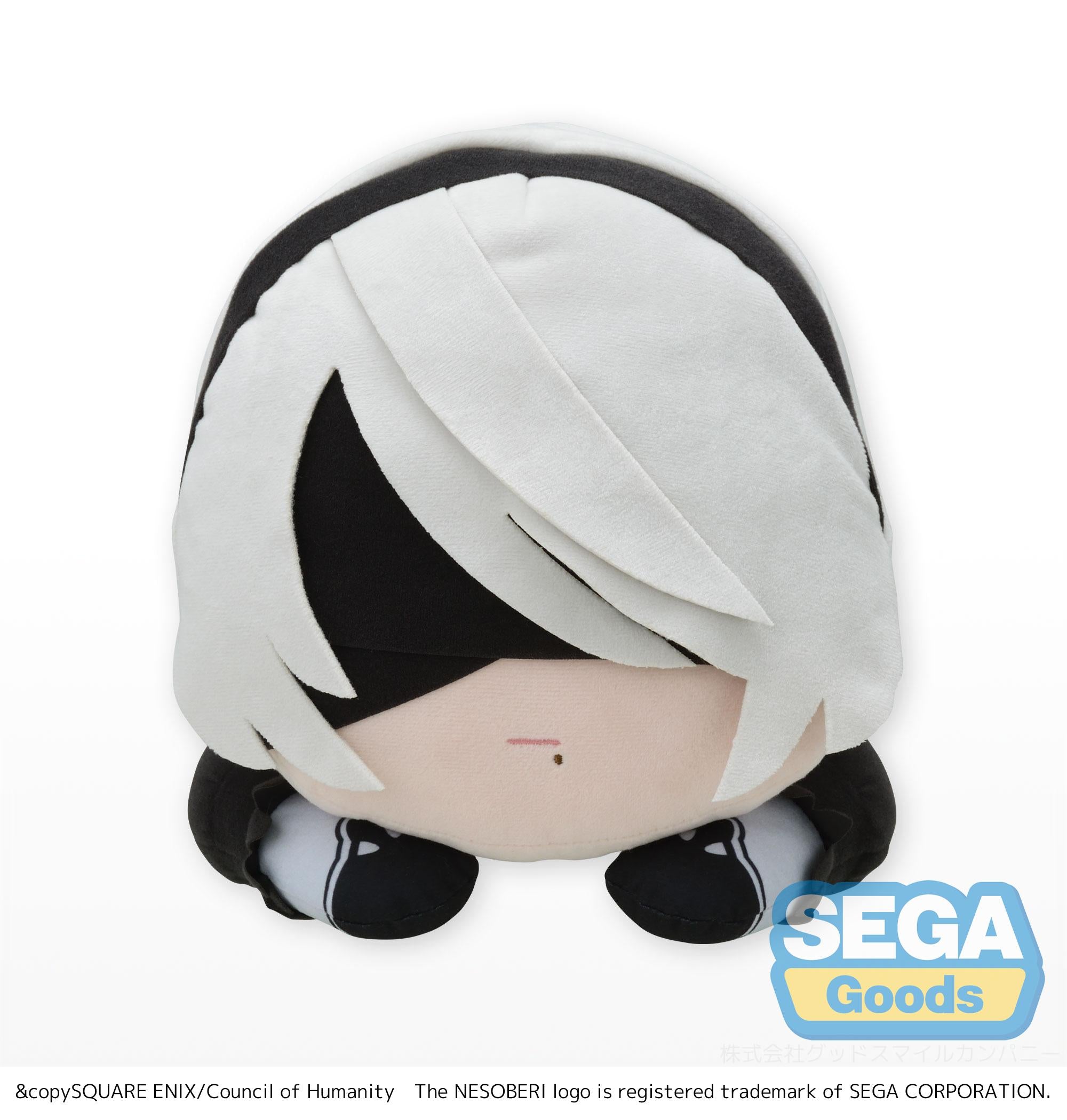 Sega Plushies Nesoberi Lay Down: Nier Automata Ver1 1A - 2B Peluche