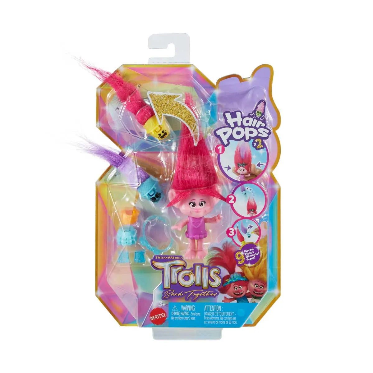 Trolls Hair Pops: Poppy Mu√±eca Con Accesorios