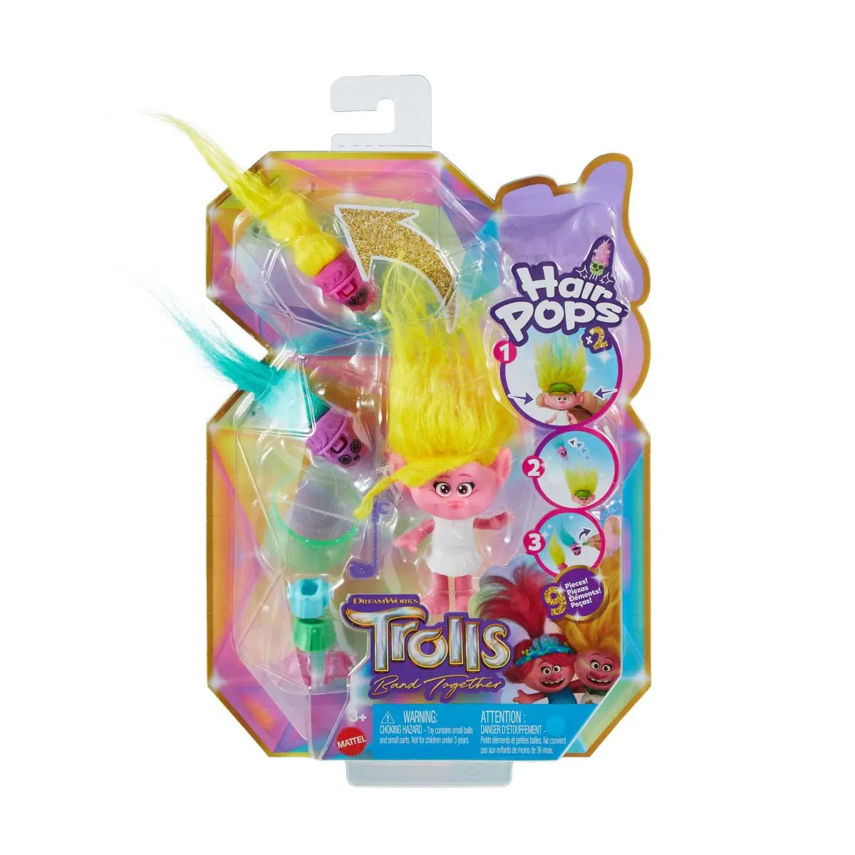 Trolls Hair Pops: Viva Mu√±eca Con Accesorios