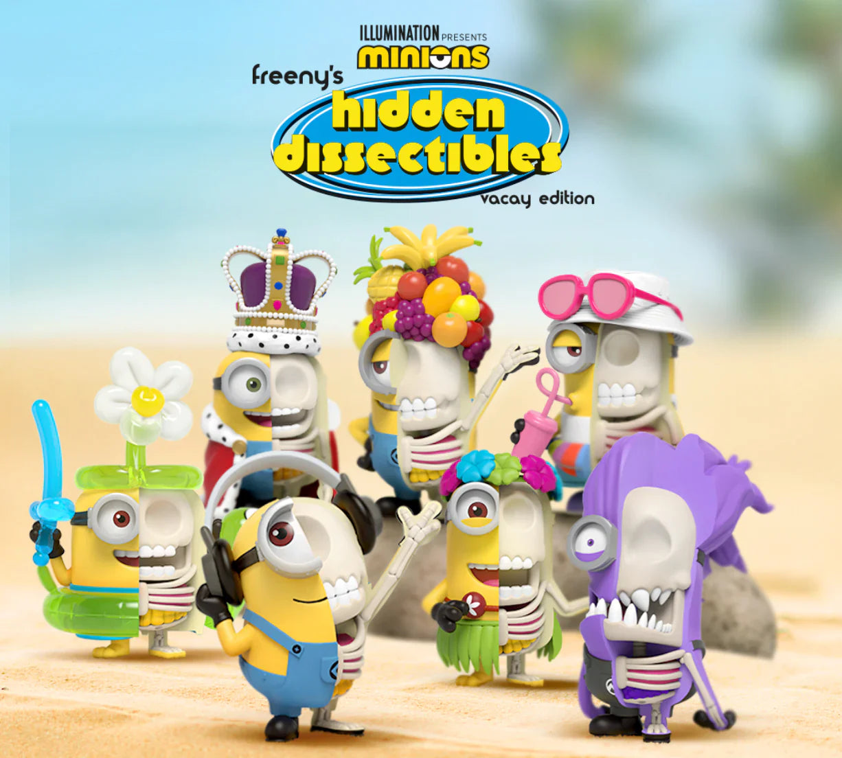 Mighty Jaxx Figures Freenys Hidden Dissectibles: Minions - Vacay Edition Series 01 Figura Sorpresa