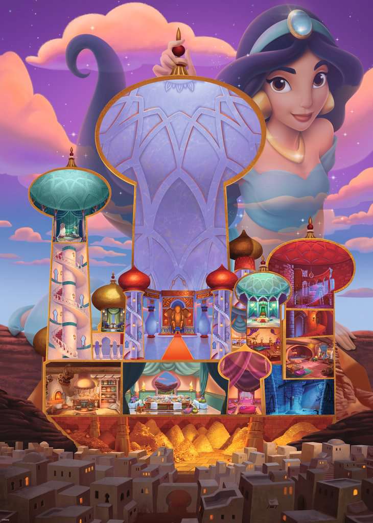 Ravensburger Rompecabezas: Disney - Castillo De Jasmine 1000 piezas