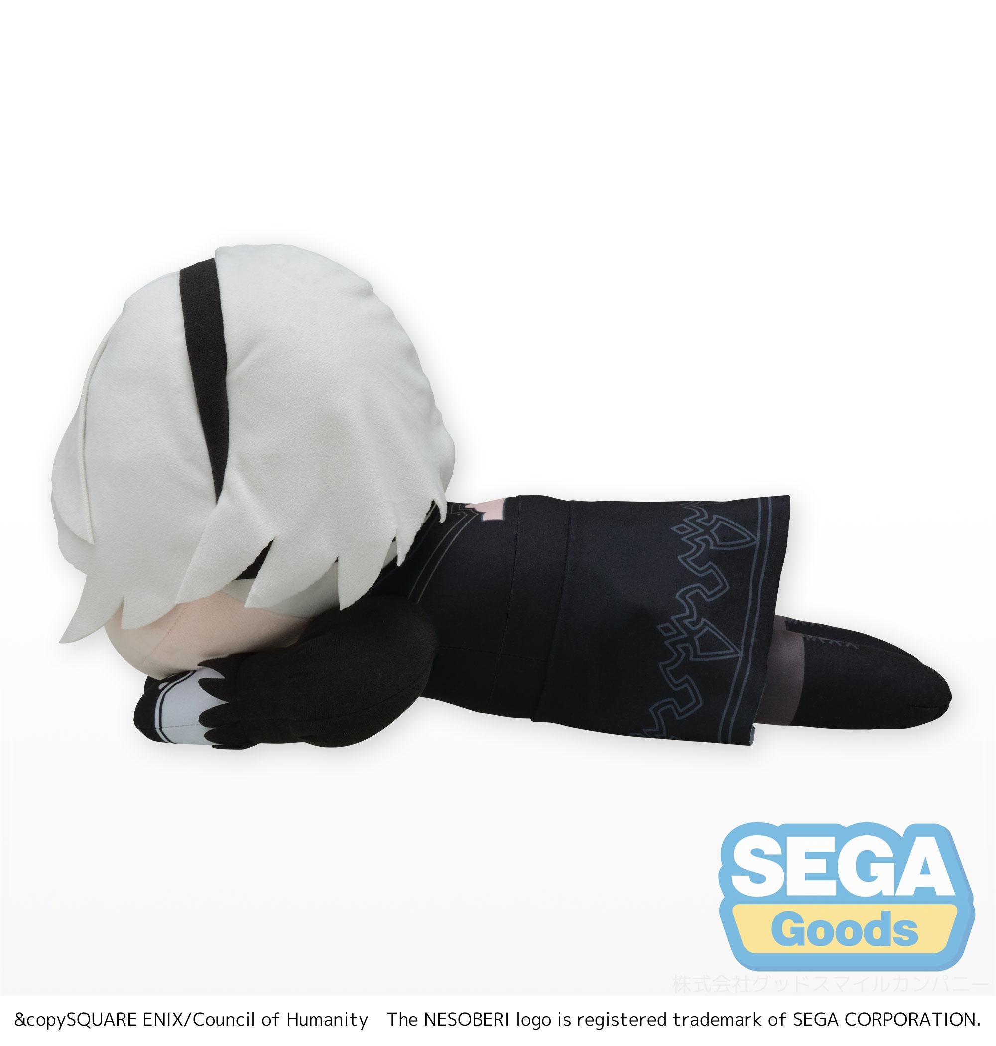 Sega Plushies Nesoberi Lay Down: Nier Automata Ver1 1A - 2B Peluche