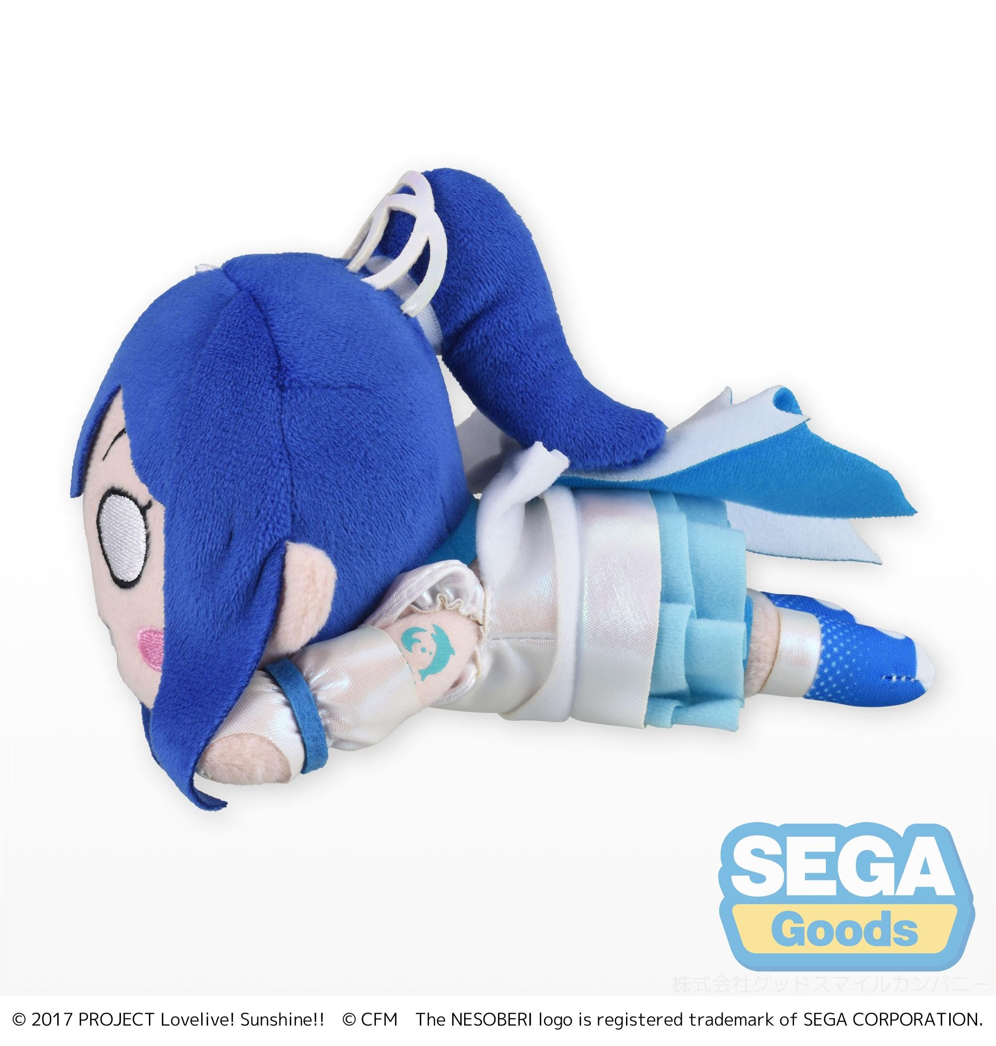 Sega Plushies Nesoberi Lay Down: Love Live Sunshine X Hatsune Miku - Kanan Matsuura Peluche