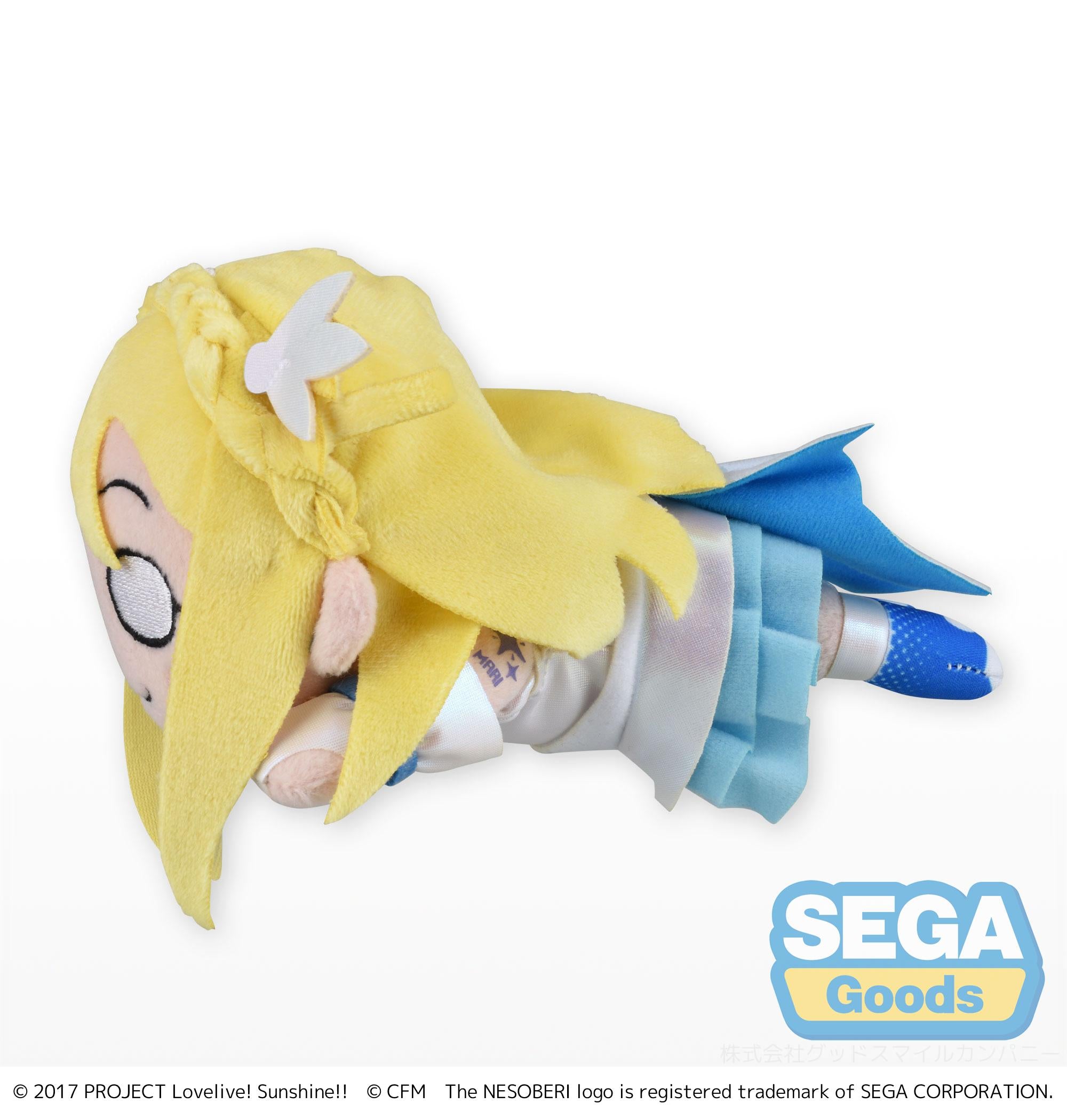 Sega Plushies Nesoberi Lay Down: Love Live Sunshine X Hatsune Miku - Mari Ohara Peluche