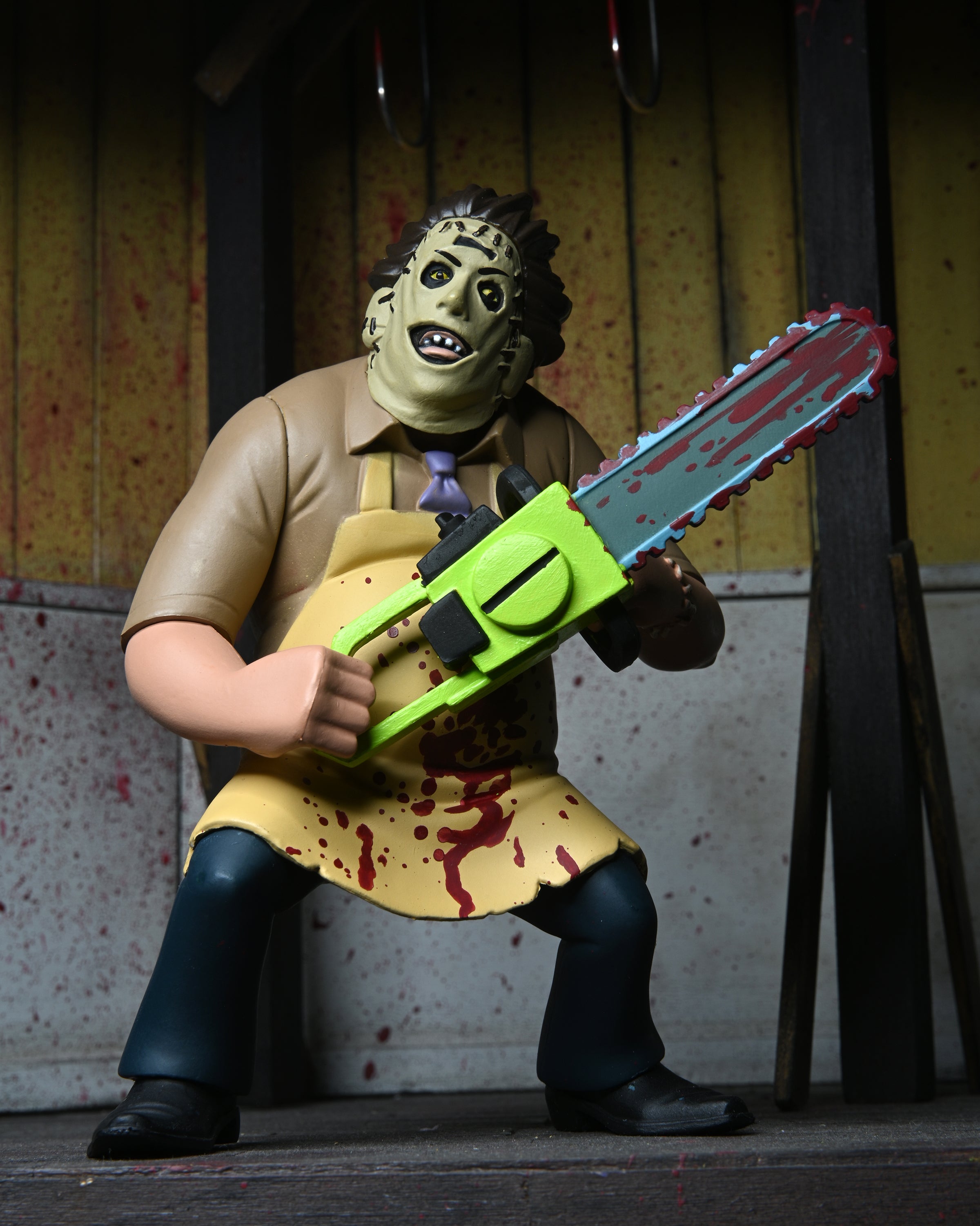 NECA Toony Terrors: Masacre En Texas 50 Aniversario - Leatherface Bloody 6 Pulgadas