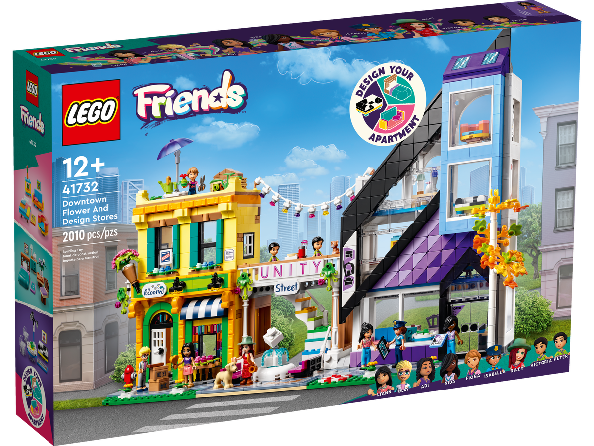 LEGO Friends Tiendas De Dise‚àö¬±o y Flores En El Centro 41732