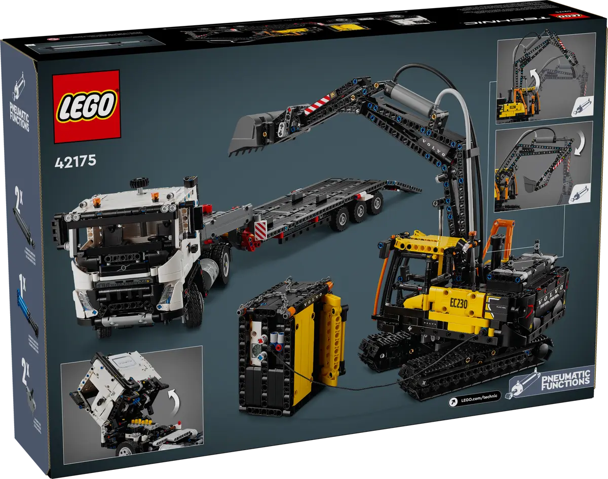 LEGO Technic Camion FMX y Excavadora Electrica EC230 Volvo 42175