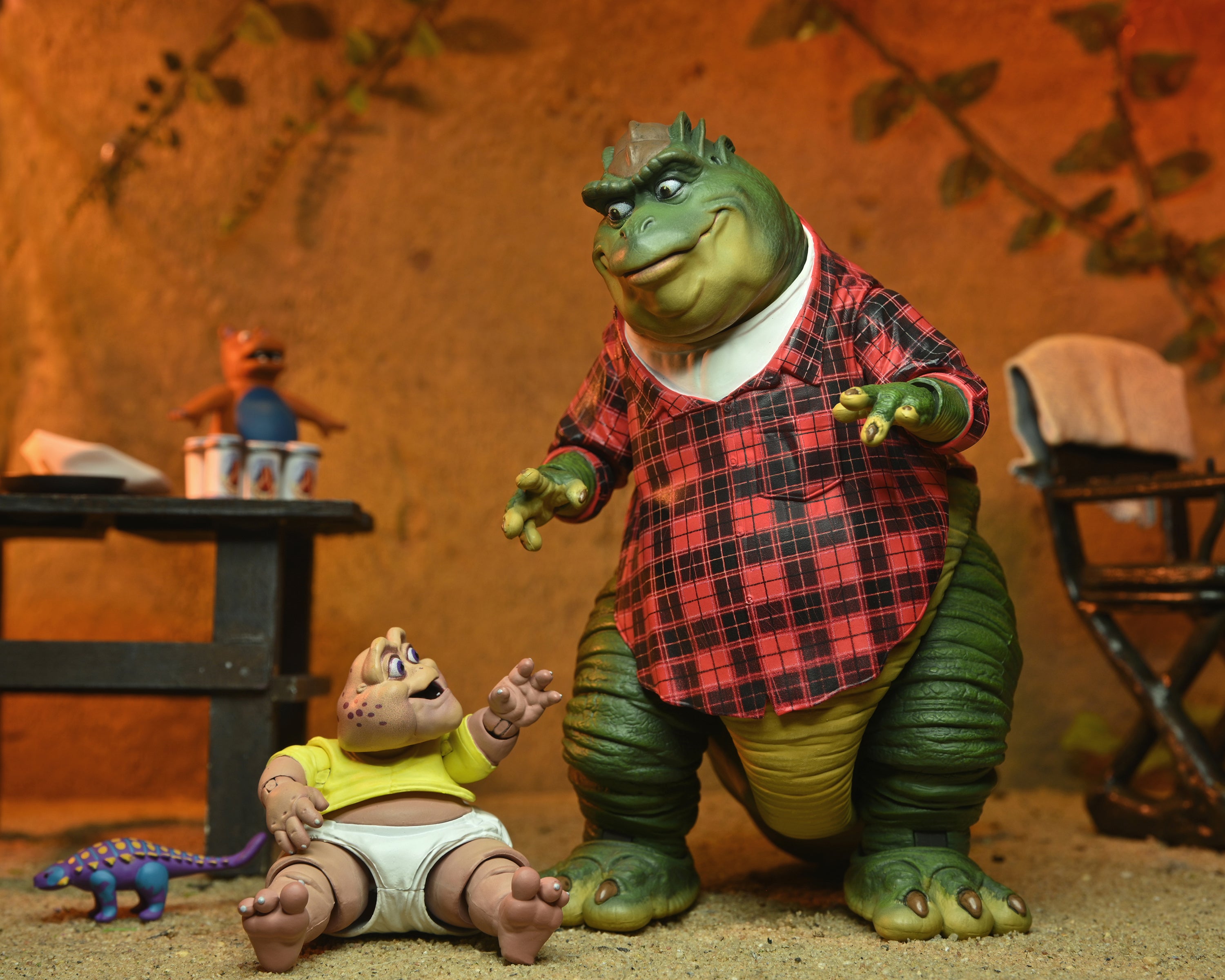 NECA Figura de Accion Ultimate: Dinosaurios - Earl Sinclair 7 Pulgadas