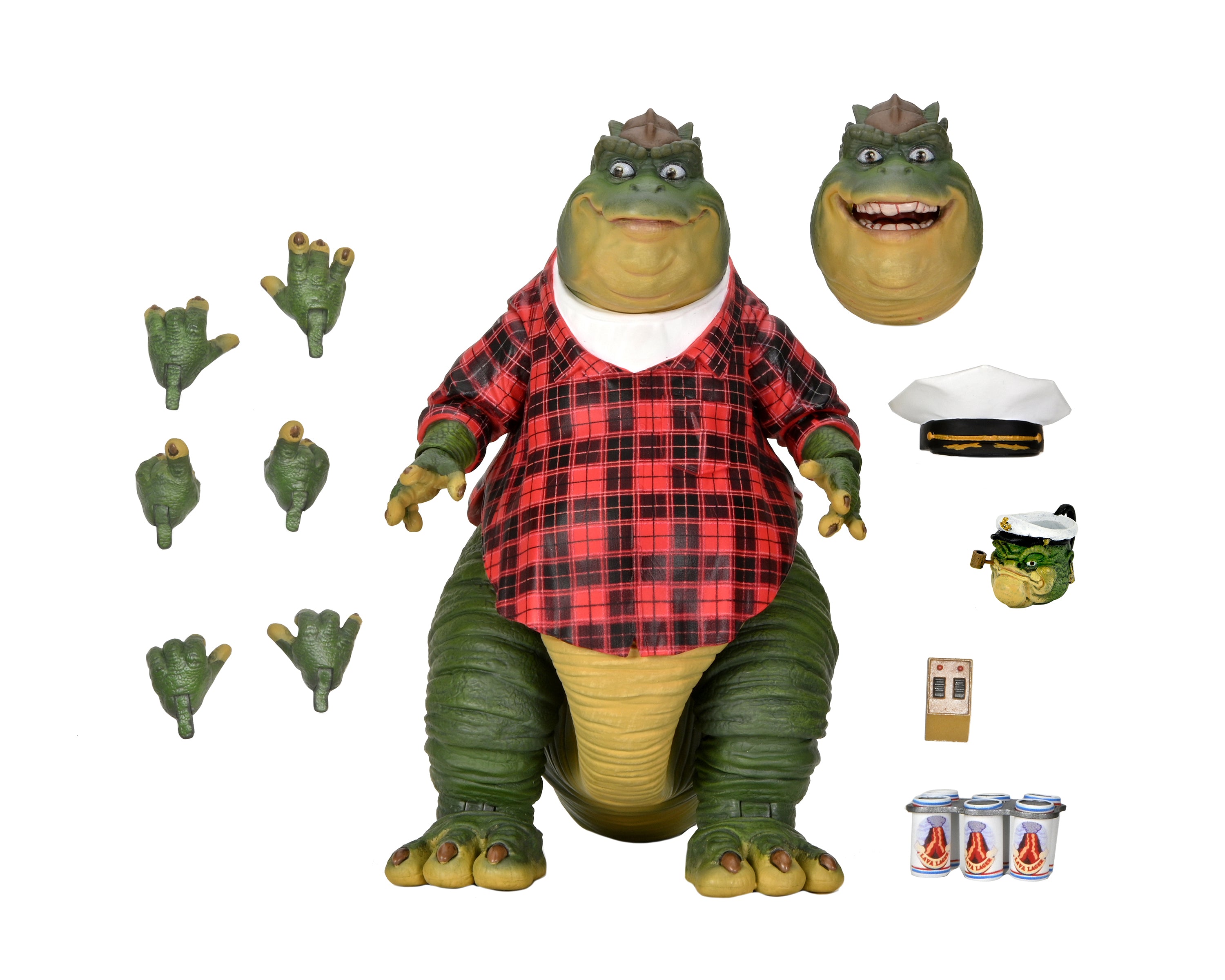 NECA Figura de Accion Ultimate: Dinosaurios - Earl Sinclair 7 Pulgadas