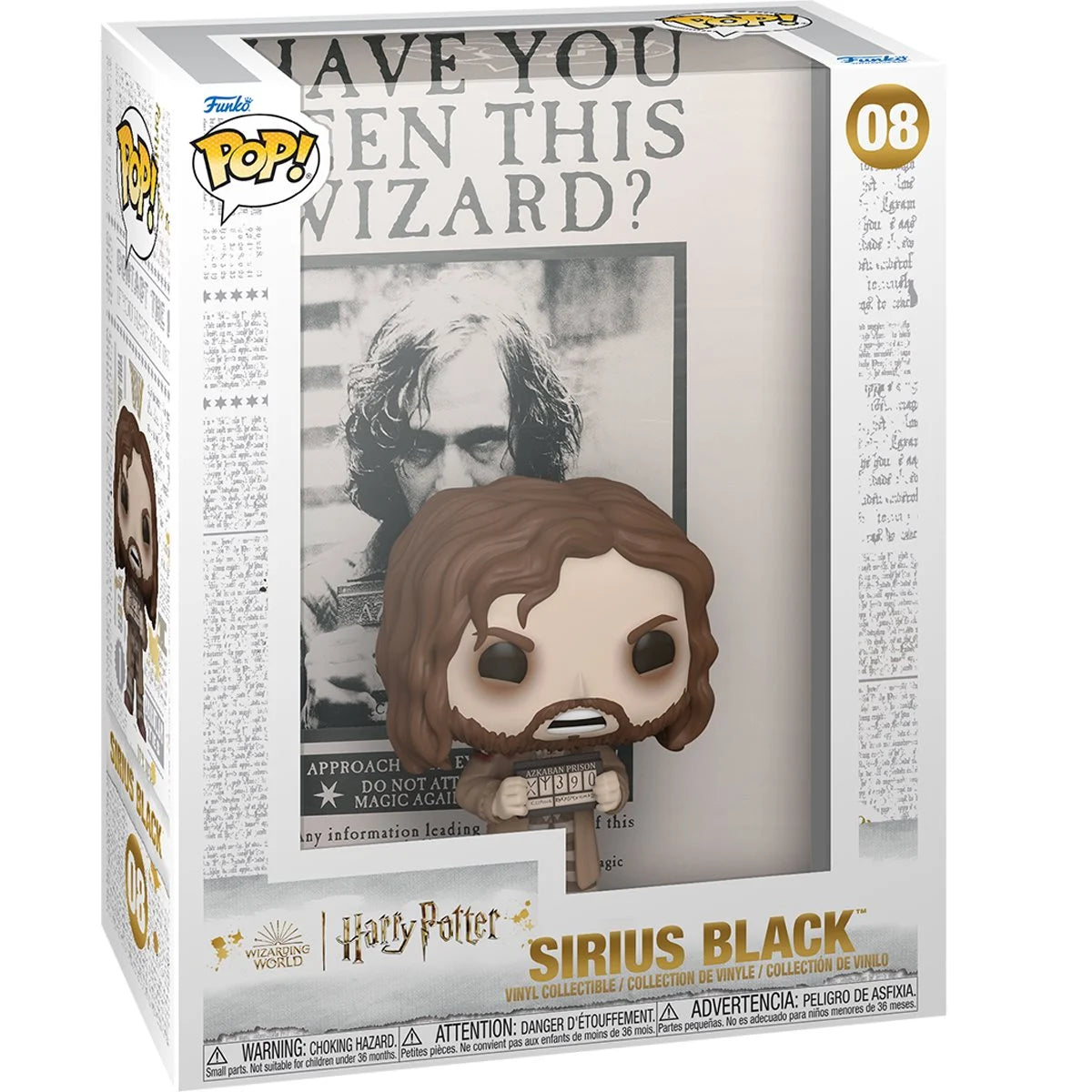 Funko Pop Cover: Harry Potter y El Prisionero De Azkaban - Poster Sirius Black