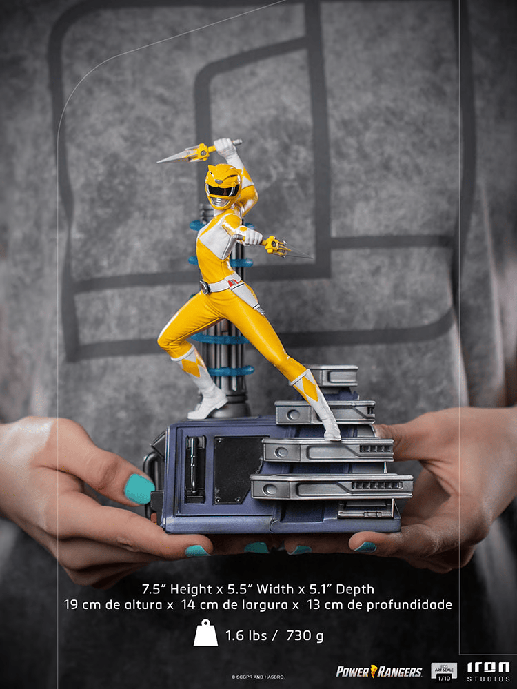 IRON Studios: Power Rangers - Yellow Ranger Escala de Arte 1/10