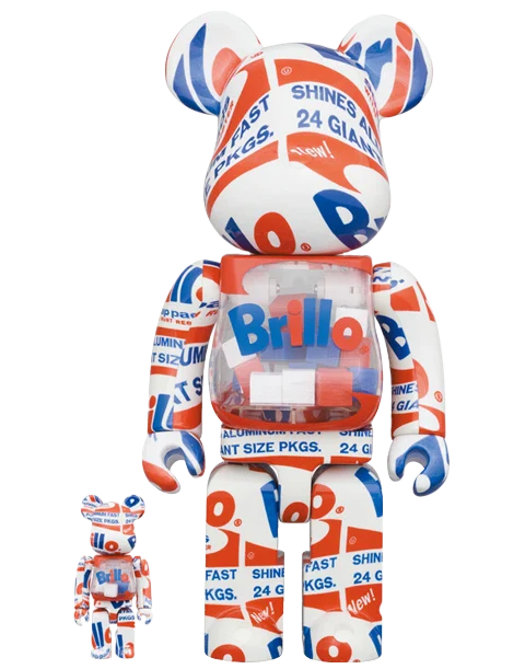 Medicom Toy Be@rbrick: Andy Warhol - Set Andy Warhol Brillo 2022 100% Y 400%