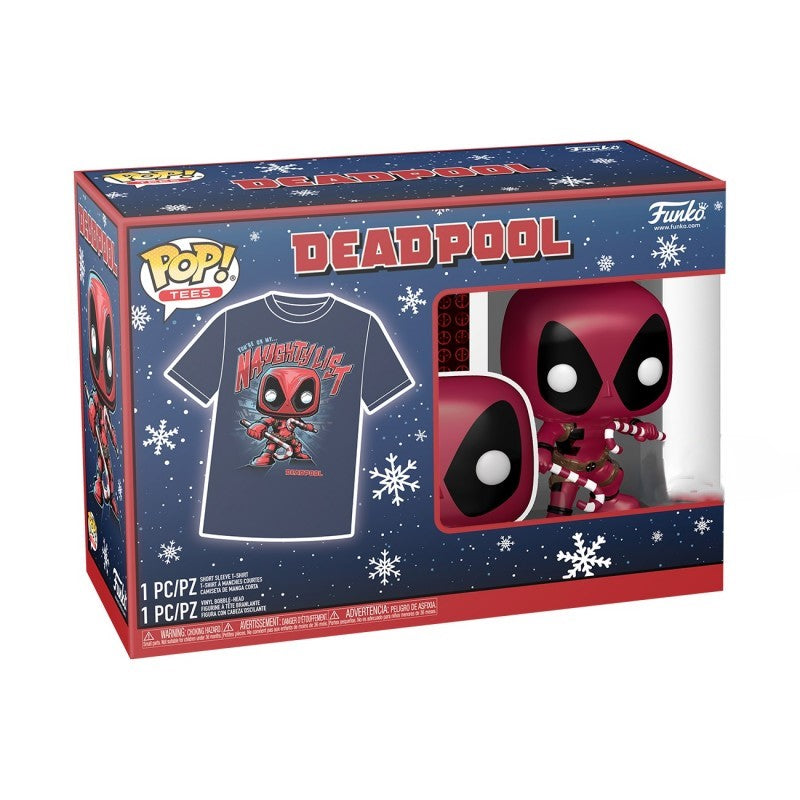 Funko Pop & Tee: Marvel - Deadpool Navidad Talla XL