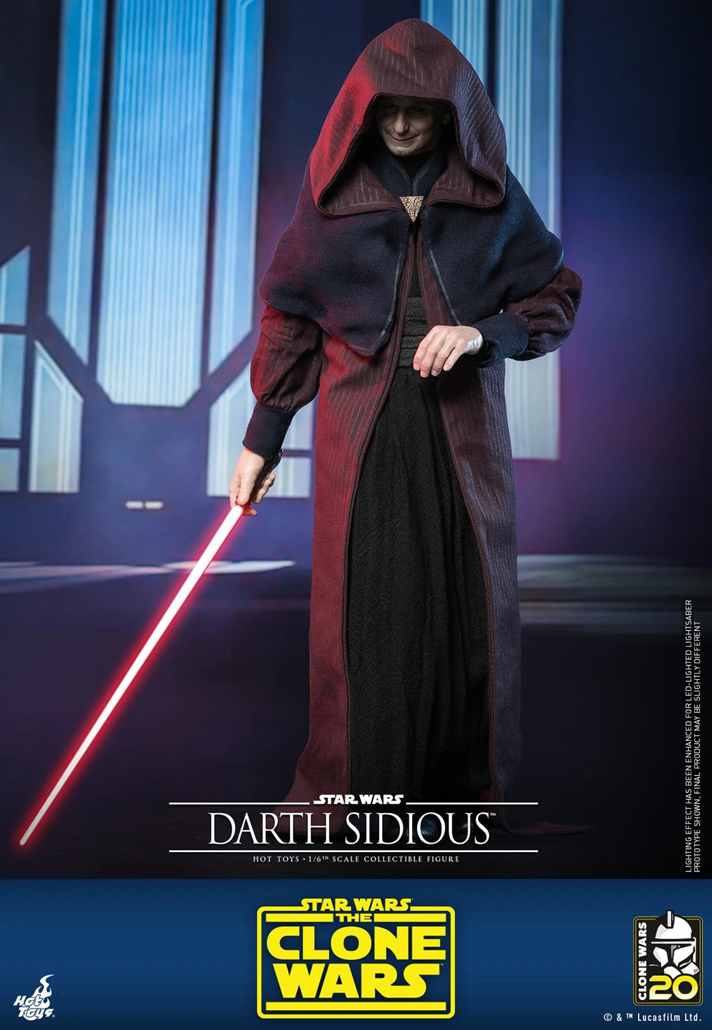 Hot Toys Television Masterpiece Series: Star Wars The Clone Wars 20 Aniversario - Darth Sidious Escala 1/6