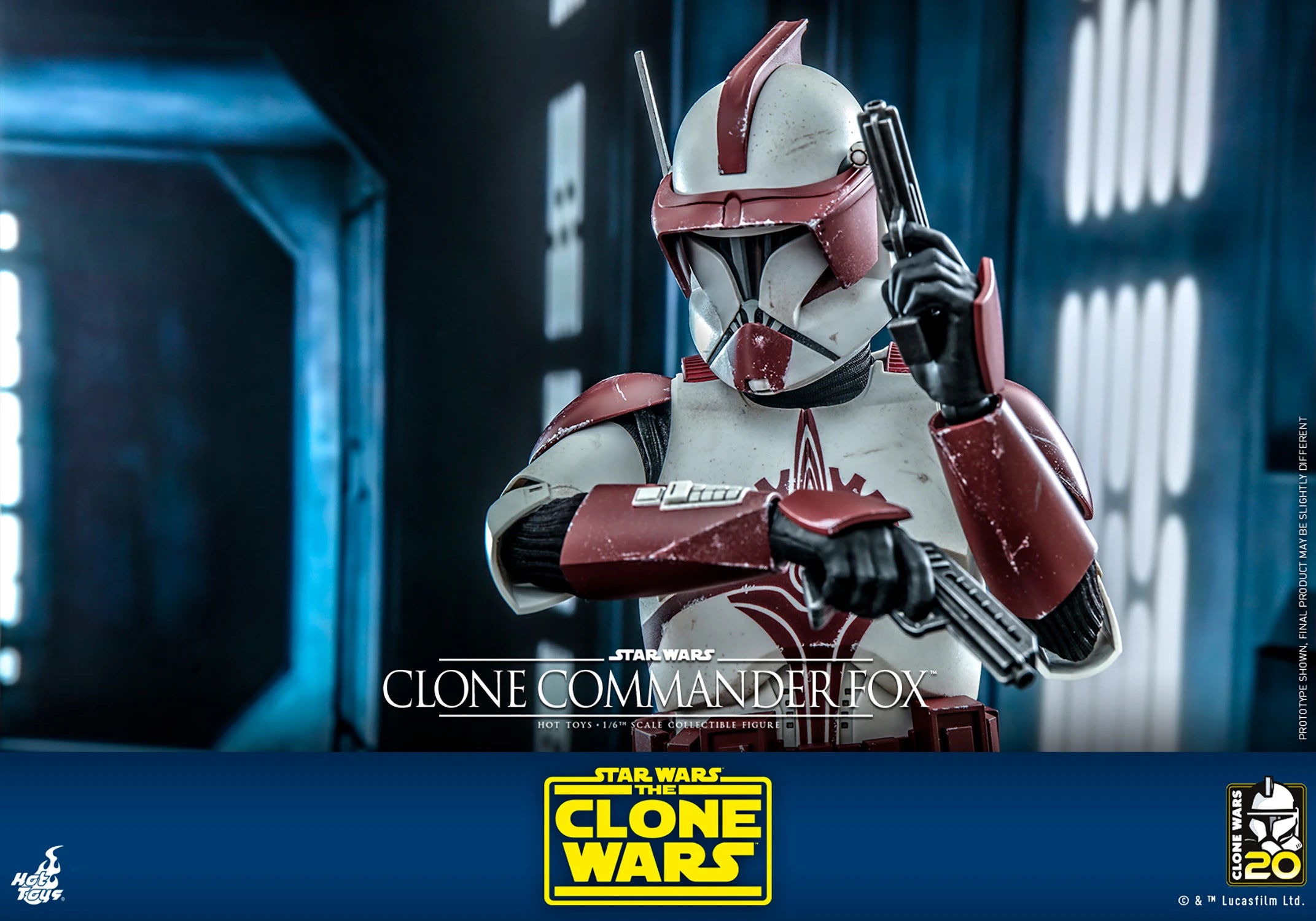 Hot Toys Television Masterpiece Series: Star Wars The Clone Wars 20 Aniversario - Comandante Fox Escala 1/6