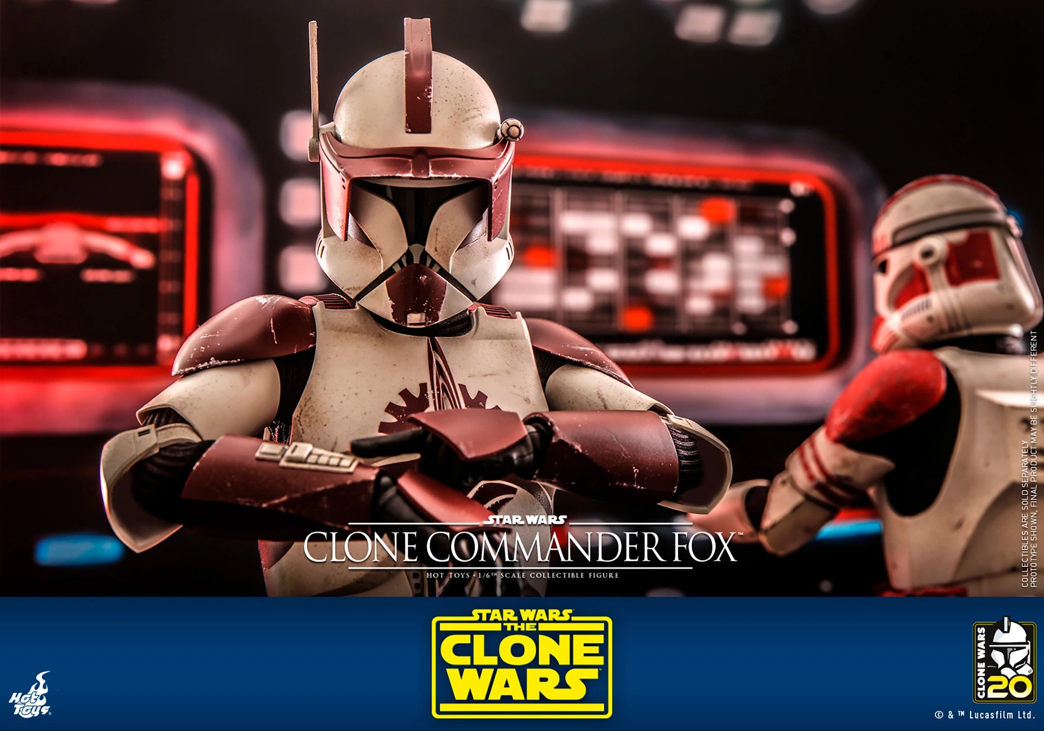 Hot Toys Television Masterpiece Series: Star Wars The Clone Wars 20 Aniversario - Comandante Fox Escala 1/6