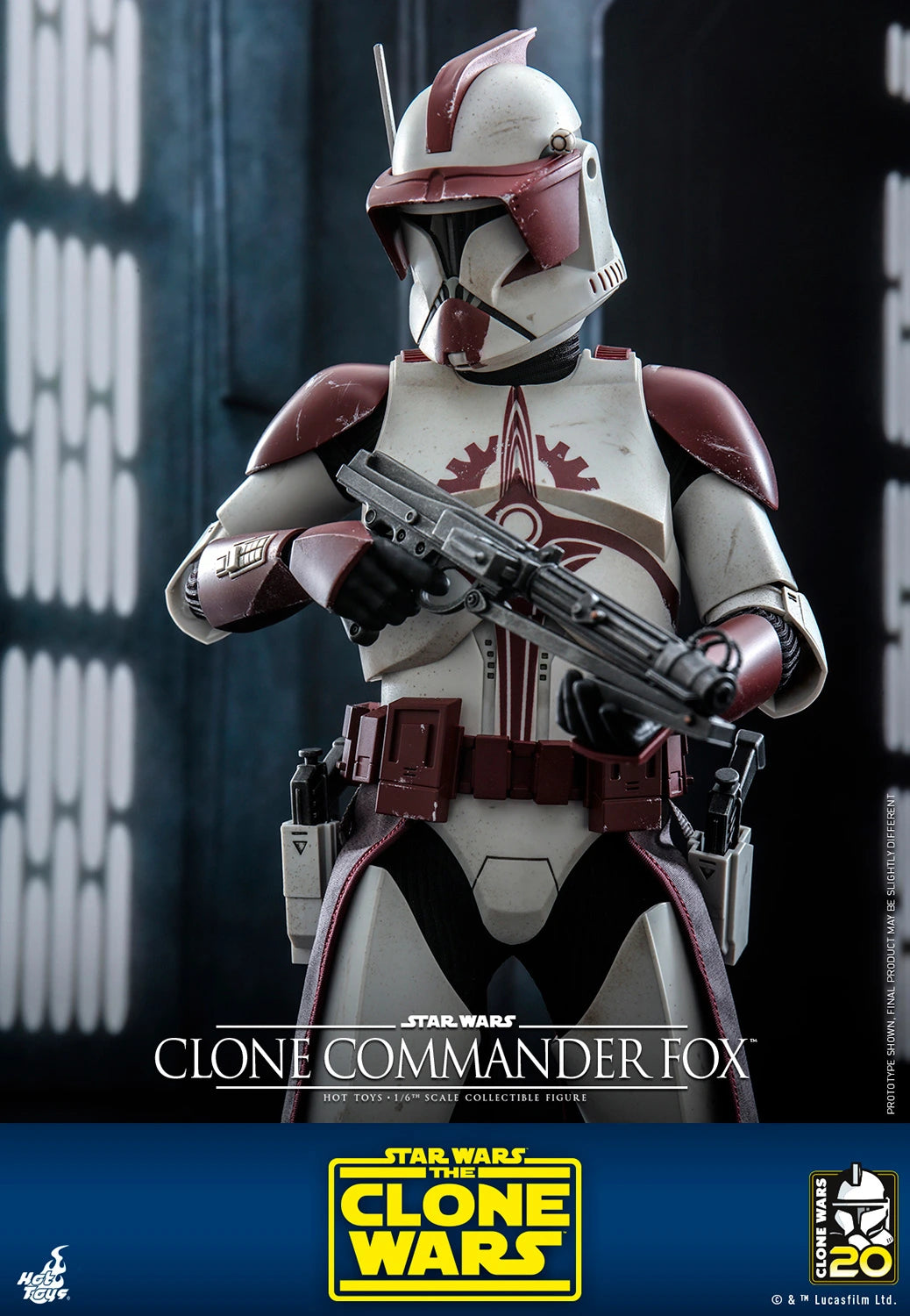 Hot Toys Television Masterpiece Series: Star Wars The Clone Wars 20 Aniversario - Comandante Fox Escala 1/6