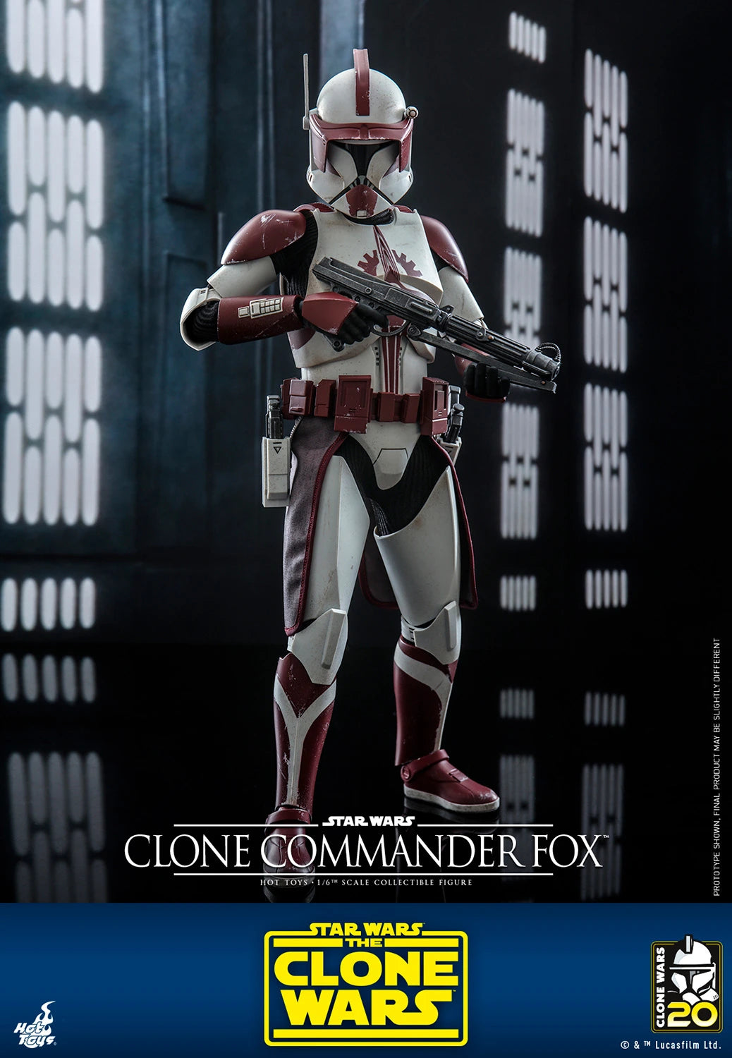 Hot Toys Television Masterpiece Series: Star Wars The Clone Wars 20 Aniversario - Comandante Fox Escala 1/6