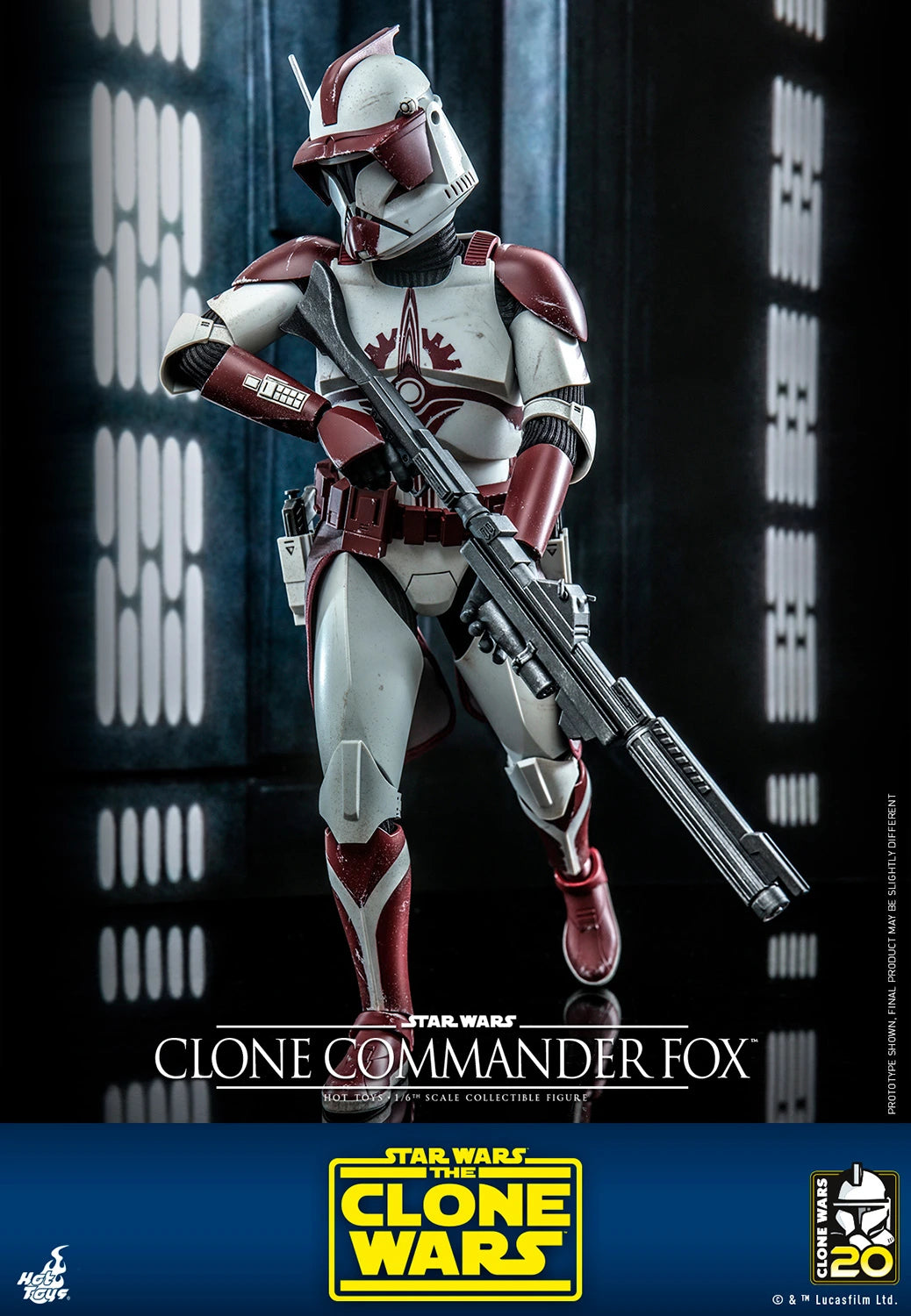 Hot Toys Television Masterpiece Series: Star Wars The Clone Wars 20 Aniversario - Comandante Fox Escala 1/6