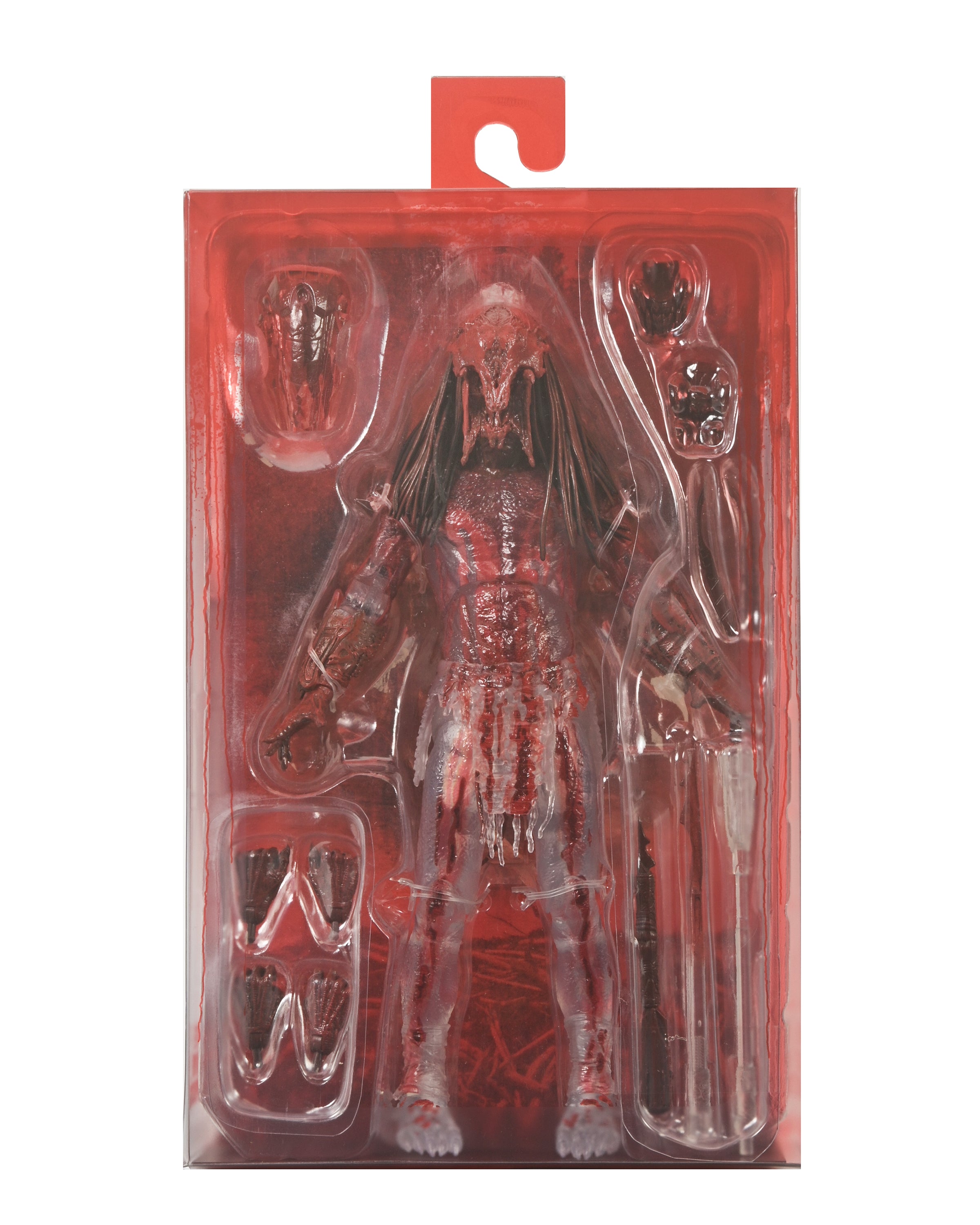 NECA Figura de Accion Ultimate: Depredador La Presa - Depredador Feral Ensangrentado 7 Pulgadas