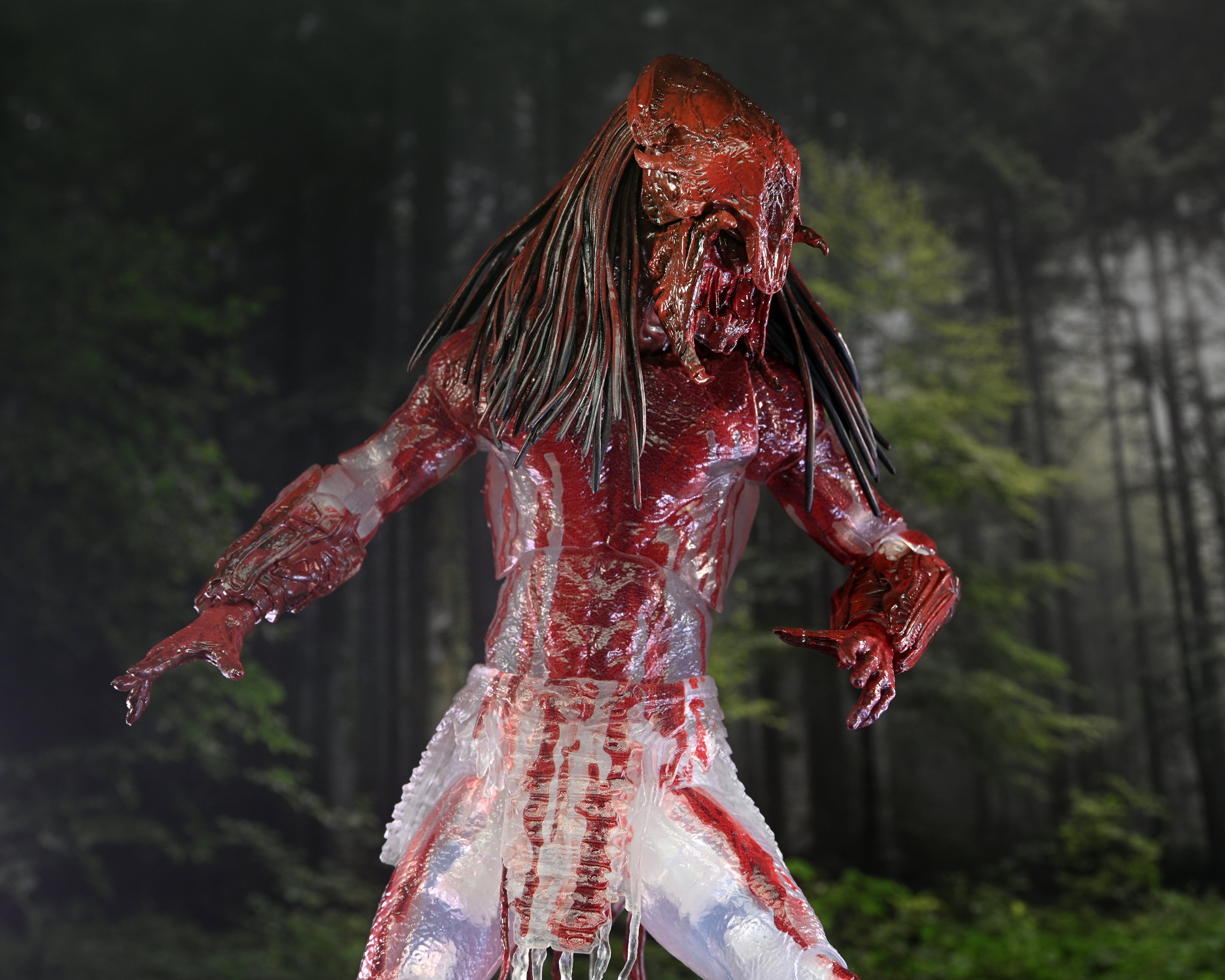 NECA Figura de Accion Ultimate: Depredador La Presa - Depredador Feral Ensangrentado 7 Pulgadas