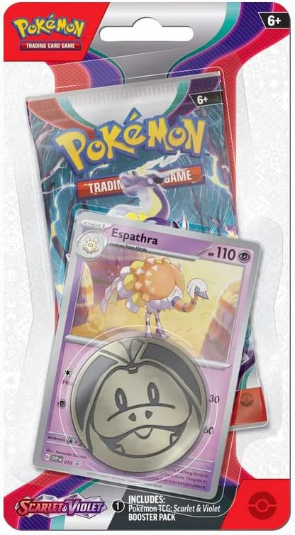 Pokemon TCG Scarlet & Violet: Checklane Blister Espathra O Spidops En Ingles