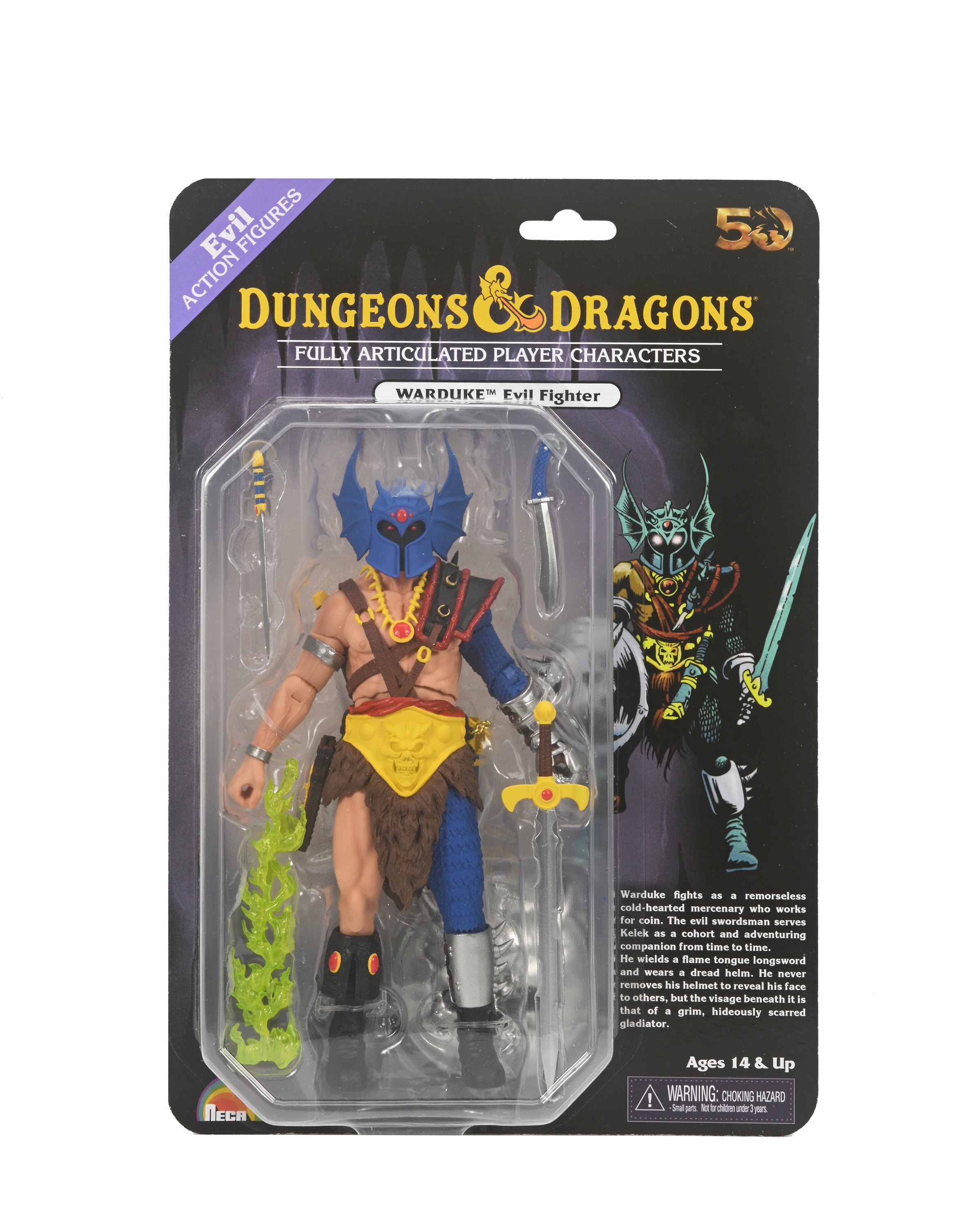 NECA Figura de Accion Ultimate: Dungeons And Dragons 50 Aniversario - Warduke 7 Pulgadas