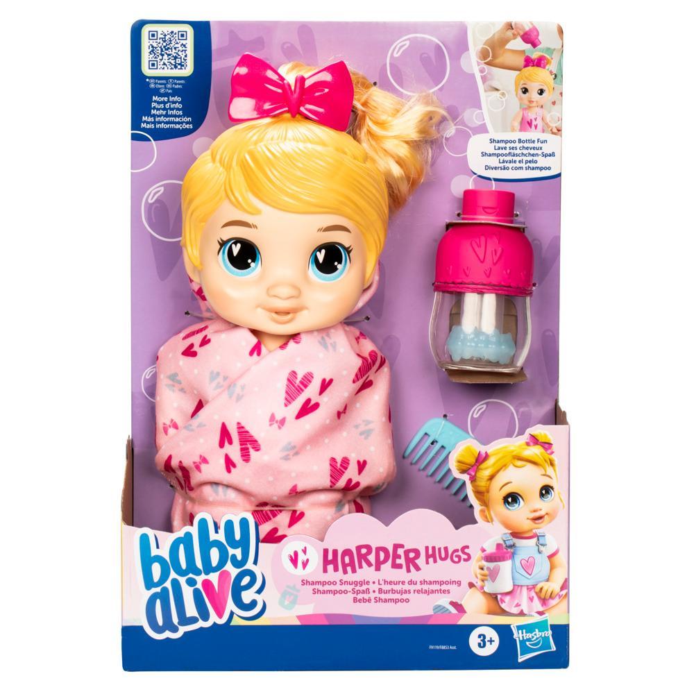 Baby Alive: Muñeca Harper Hugs Burbujas Relajantes