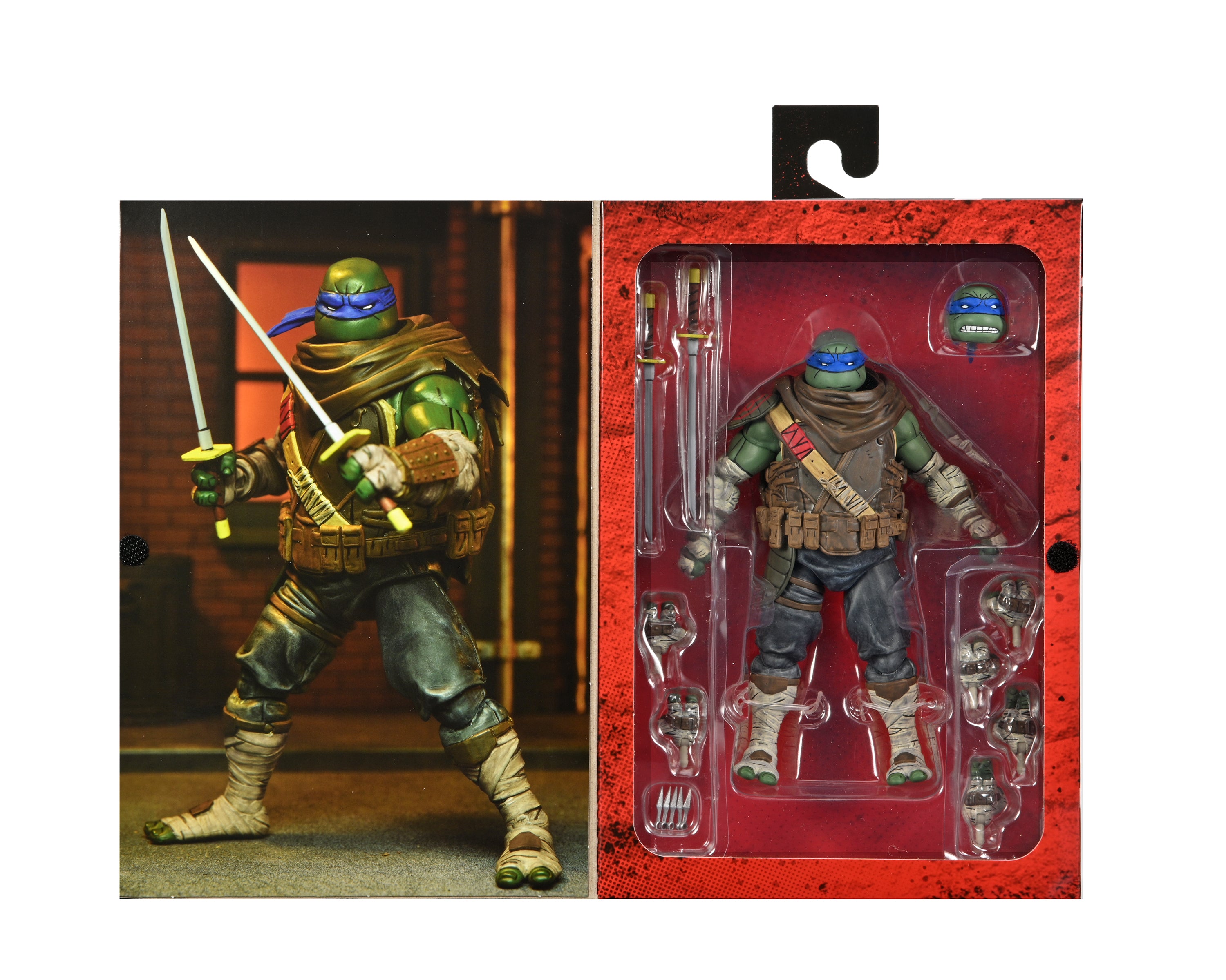 NECA Figura de Accion Ultimate: TMNT Tortugas The Last Ronin - Leonardo 7 Pulgadas