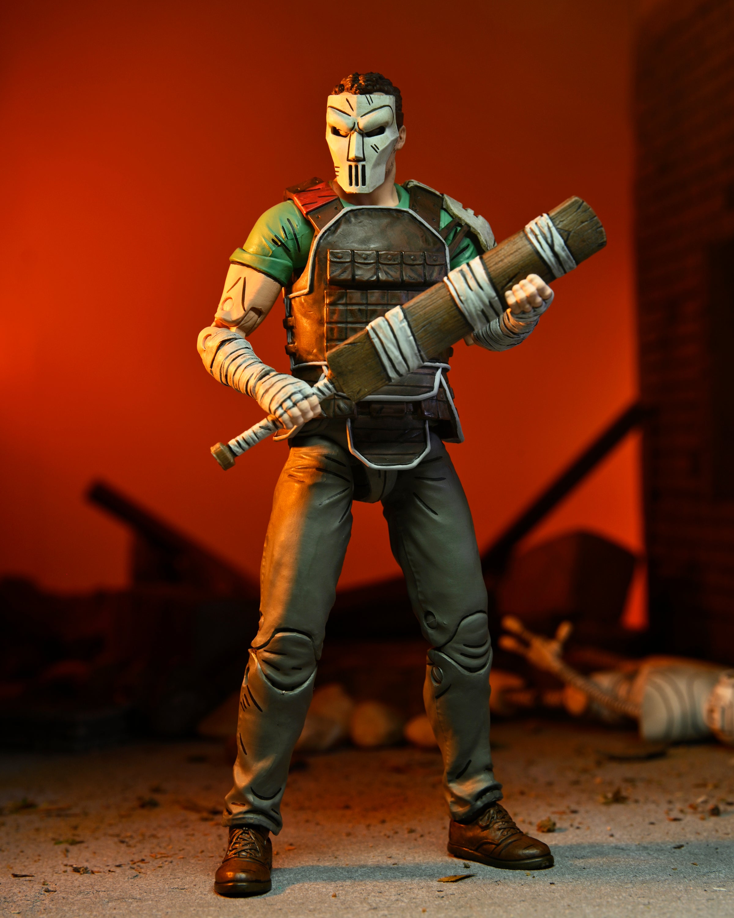 NECA Figura de Accion Ultimate: TMNT Tortugas Ninja The Last Ronin - Casey Jones 7 Pulgadas