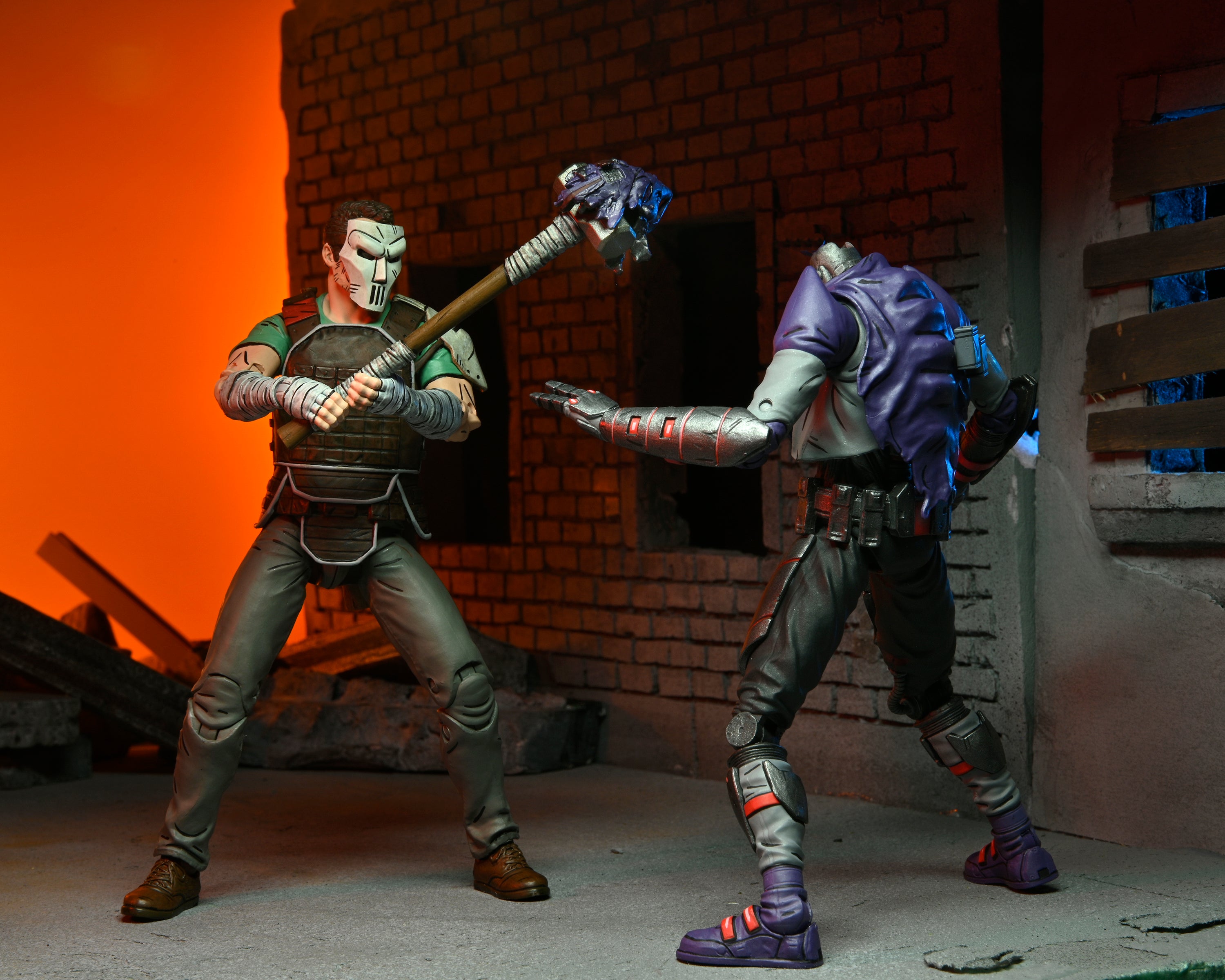 NECA Figura de Accion Ultimate: TMNT Tortugas Ninja The Last Ronin - Casey Jones 7 Pulgadas