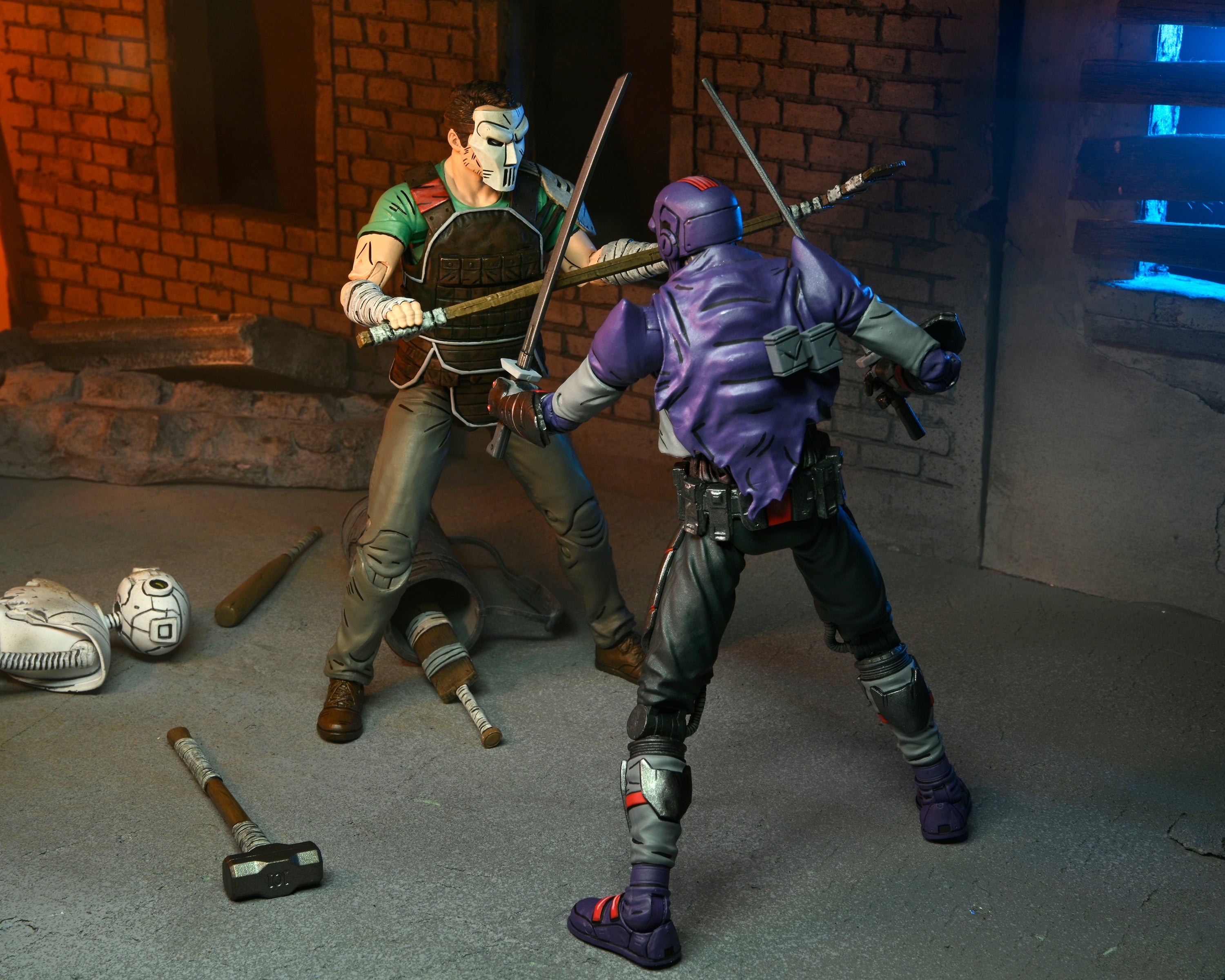 NECA Figura de Accion Ultimate: TMNT Tortugas Ninja The Last Ronin - Casey Jones 7 Pulgadas