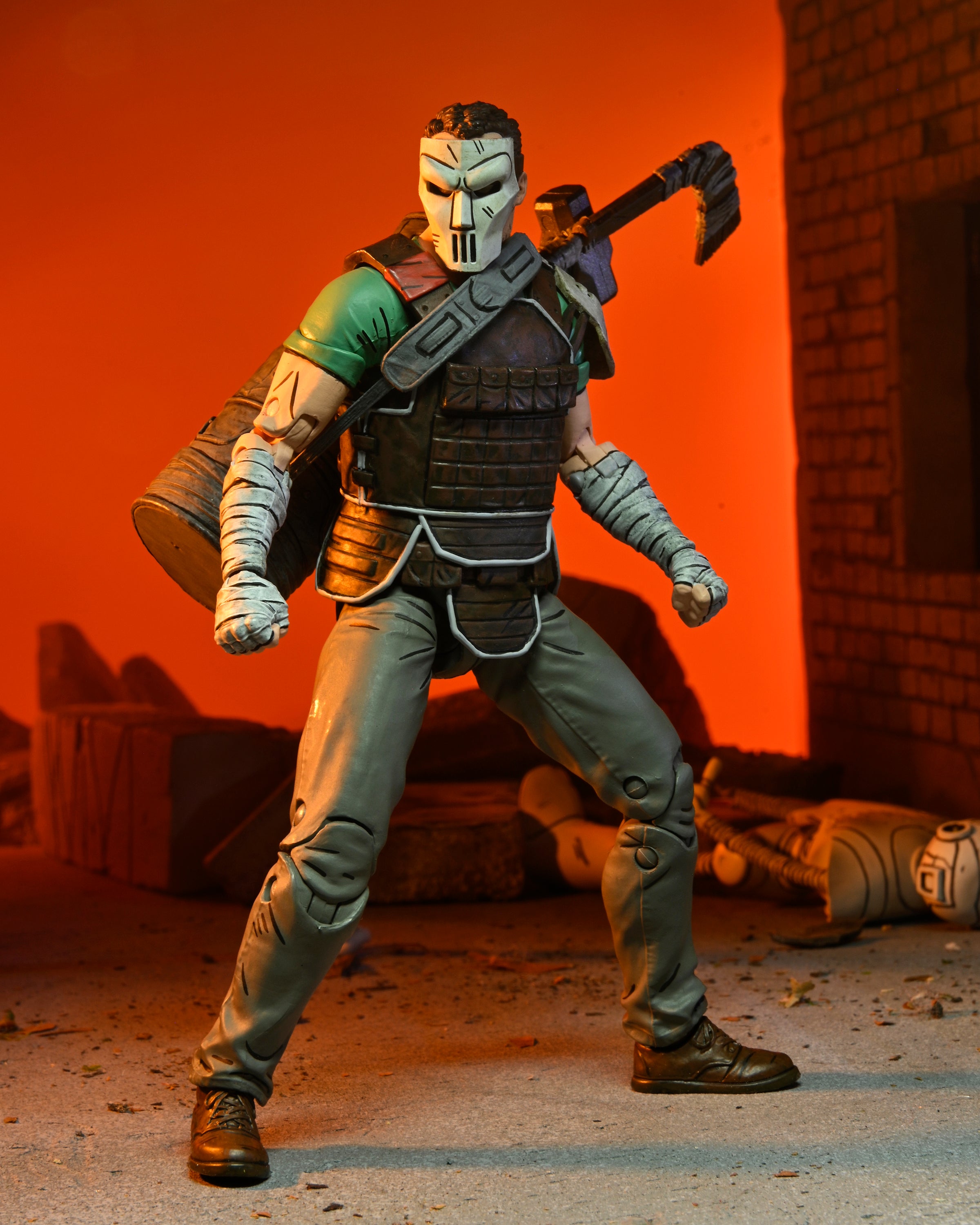 NECA Figura de Accion Ultimate: TMNT Tortugas Ninja The Last Ronin - Casey Jones 7 Pulgadas