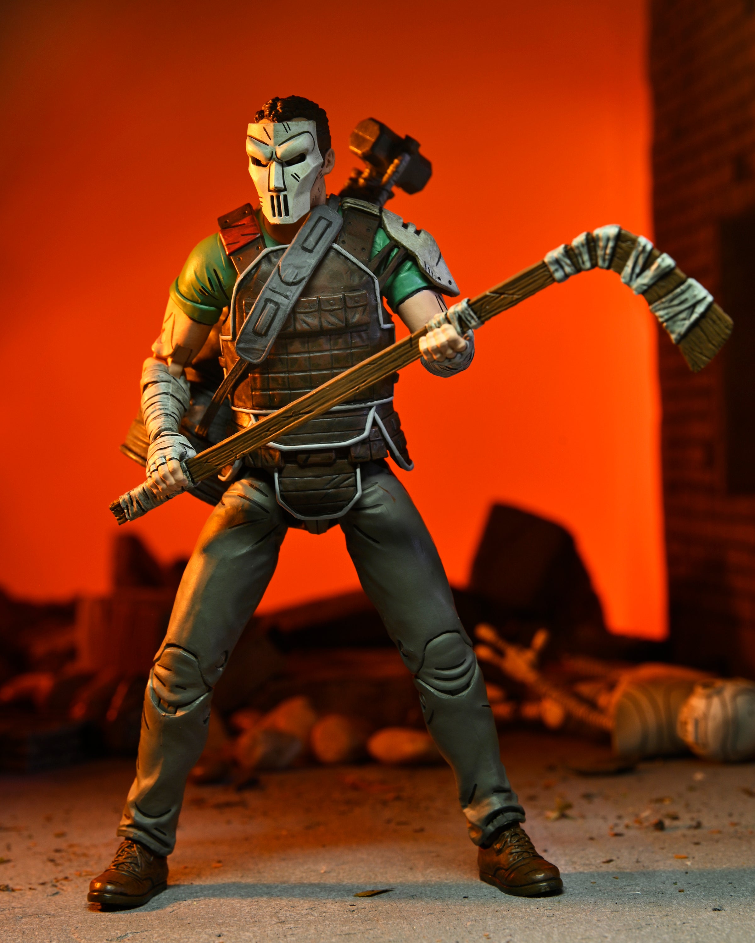 NECA Figura de Accion Ultimate: TMNT Tortugas Ninja The Last Ronin - Casey Jones 7 Pulgadas