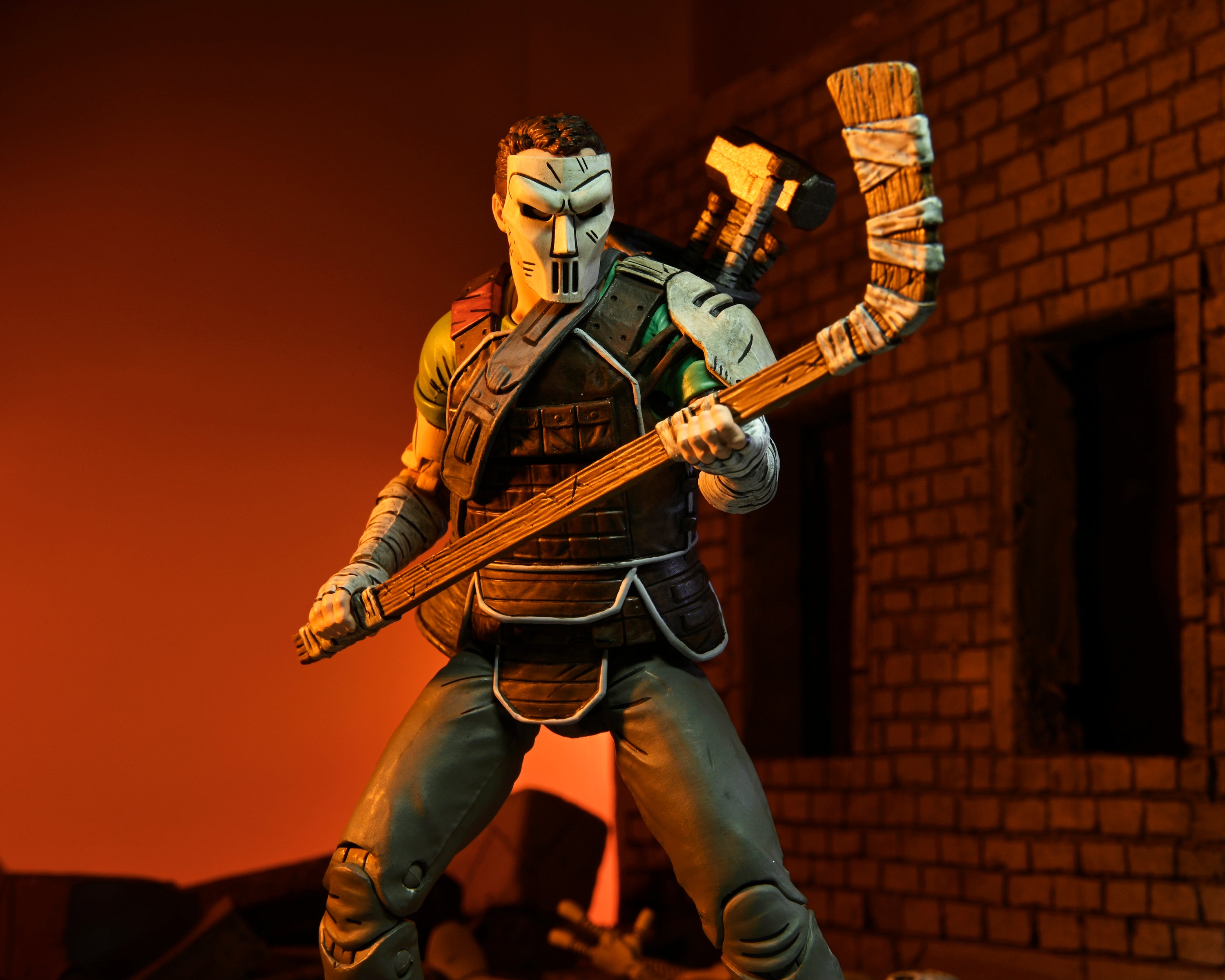 NECA Figura de Accion Ultimate: TMNT Tortugas Ninja The Last Ronin - Casey Jones 7 Pulgadas