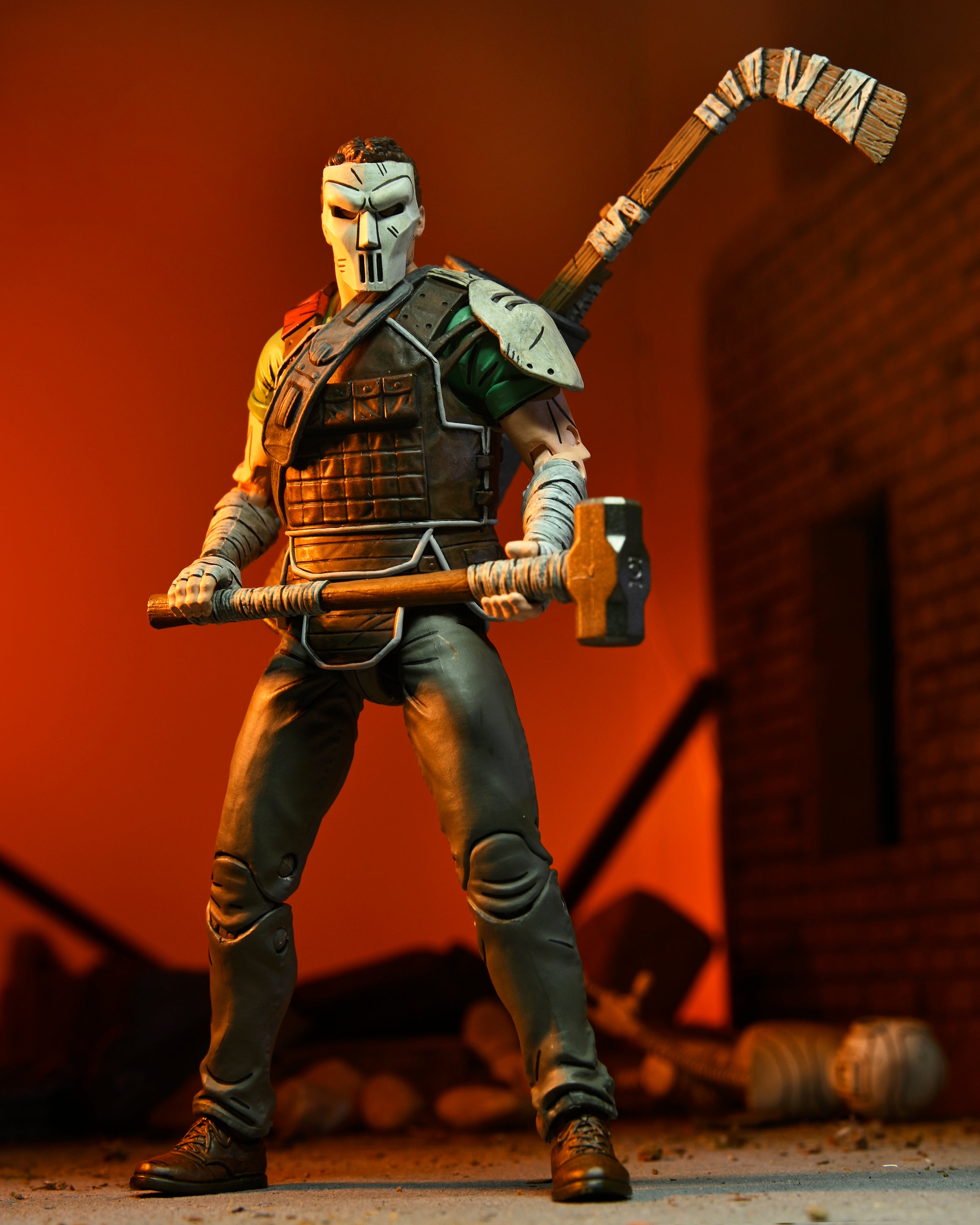 NECA Figura de Accion Ultimate: TMNT Tortugas Ninja The Last Ronin - Casey Jones 7 Pulgadas