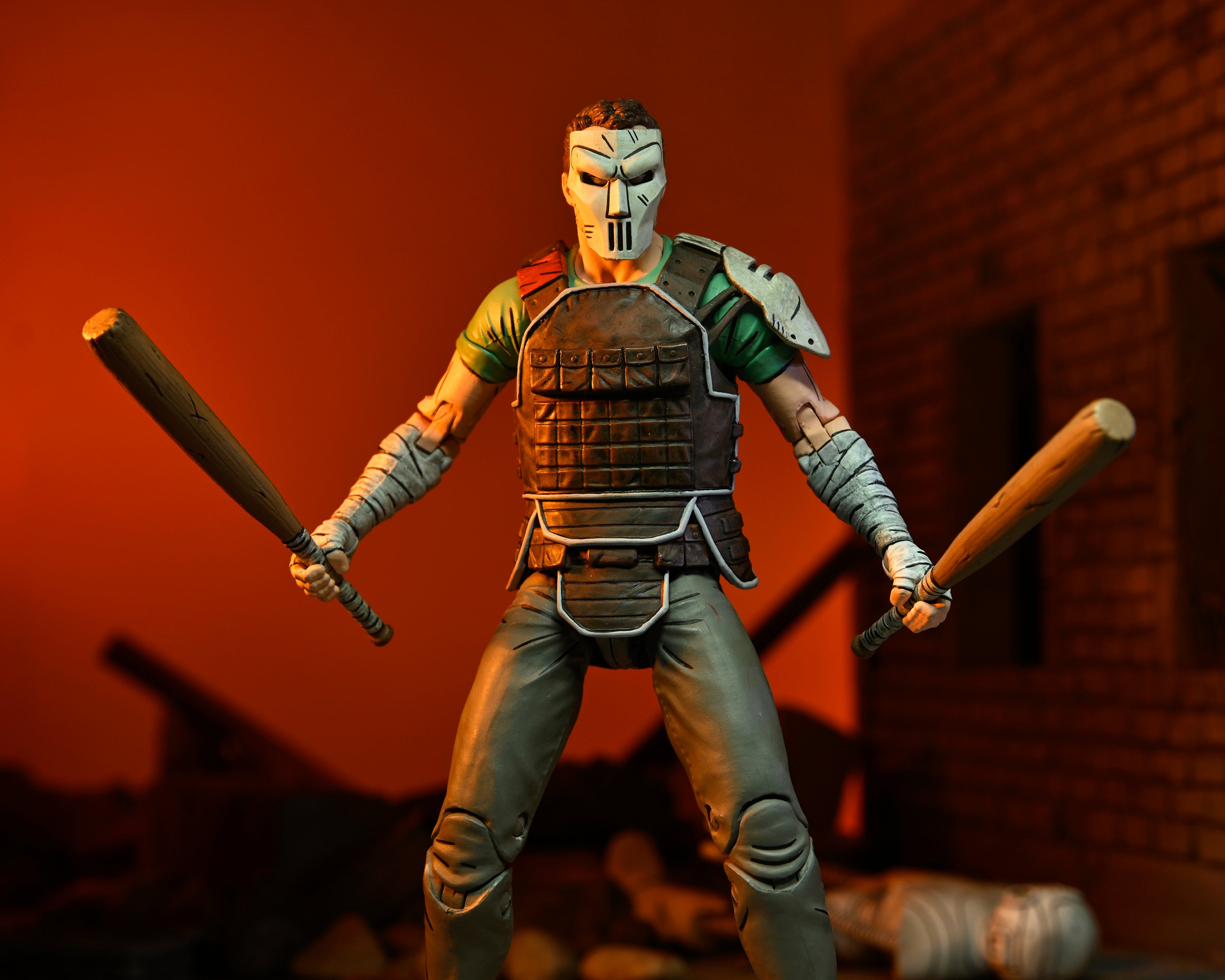 NECA Figura de Accion Ultimate: TMNT Tortugas Ninja The Last Ronin - Casey Jones 7 Pulgadas