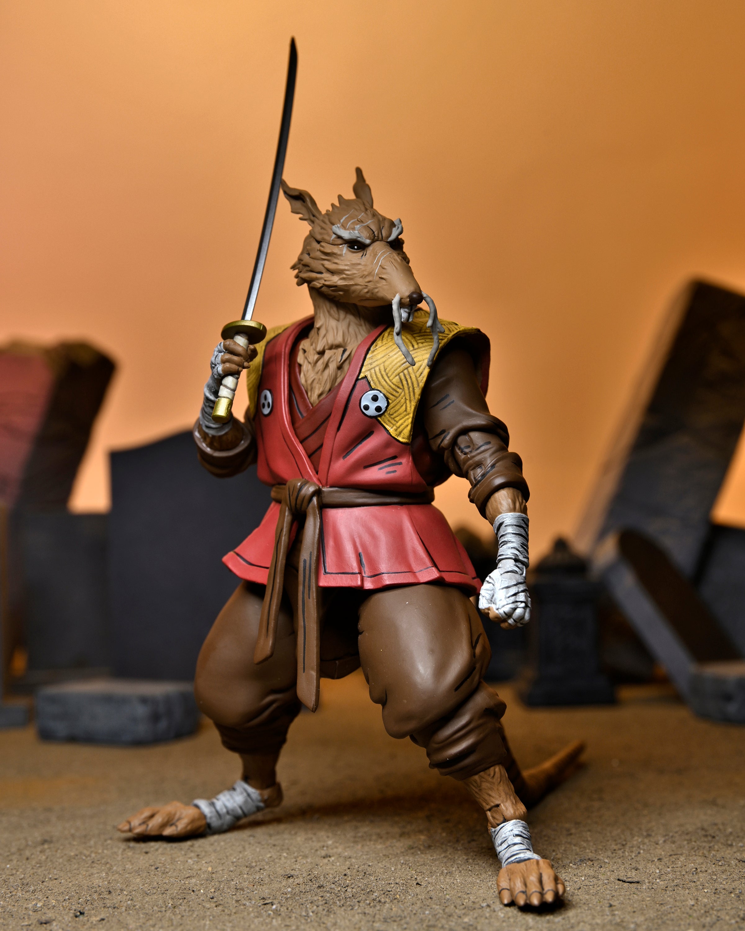 NECA Figura de Accion Ultimate: TMNT Tortugas The Last Ronin - Maestro Splinter 7 Pulgadas