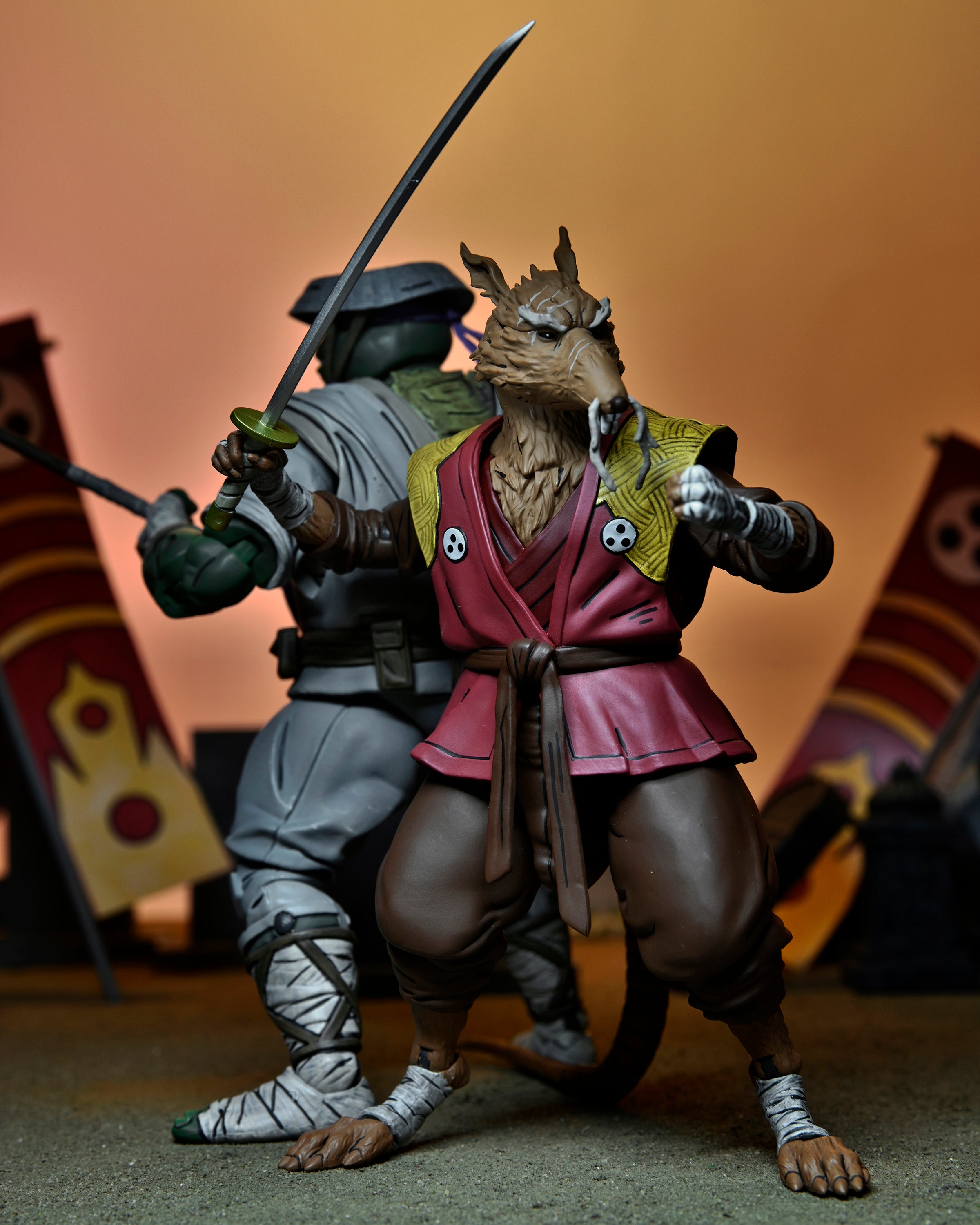 NECA Figura de Accion Ultimate: TMNT Tortugas The Last Ronin - Maestro Splinter 7 Pulgadas