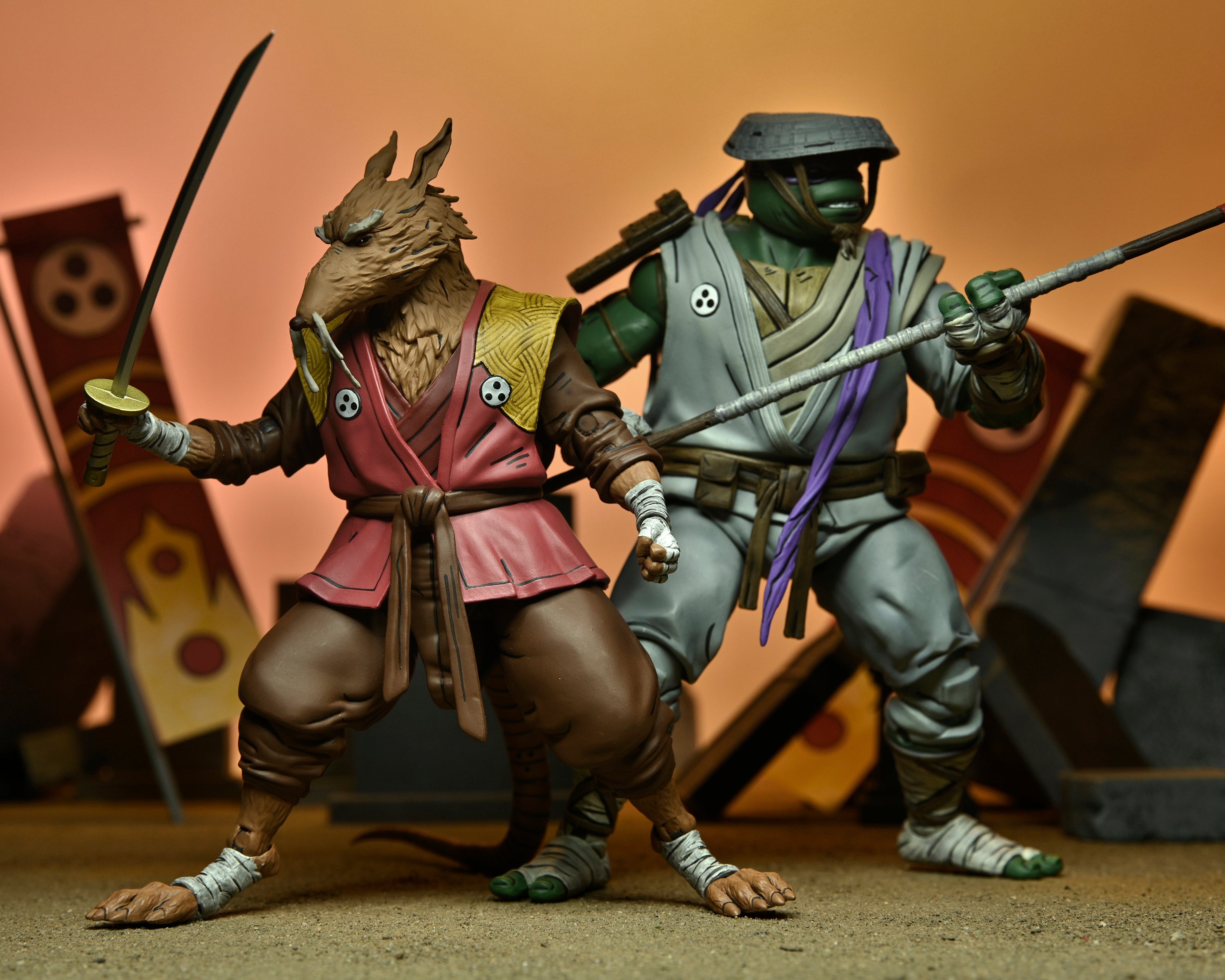 NECA Figura de Accion Ultimate: TMNT Tortugas The Last Ronin - Maestro Splinter 7 Pulgadas