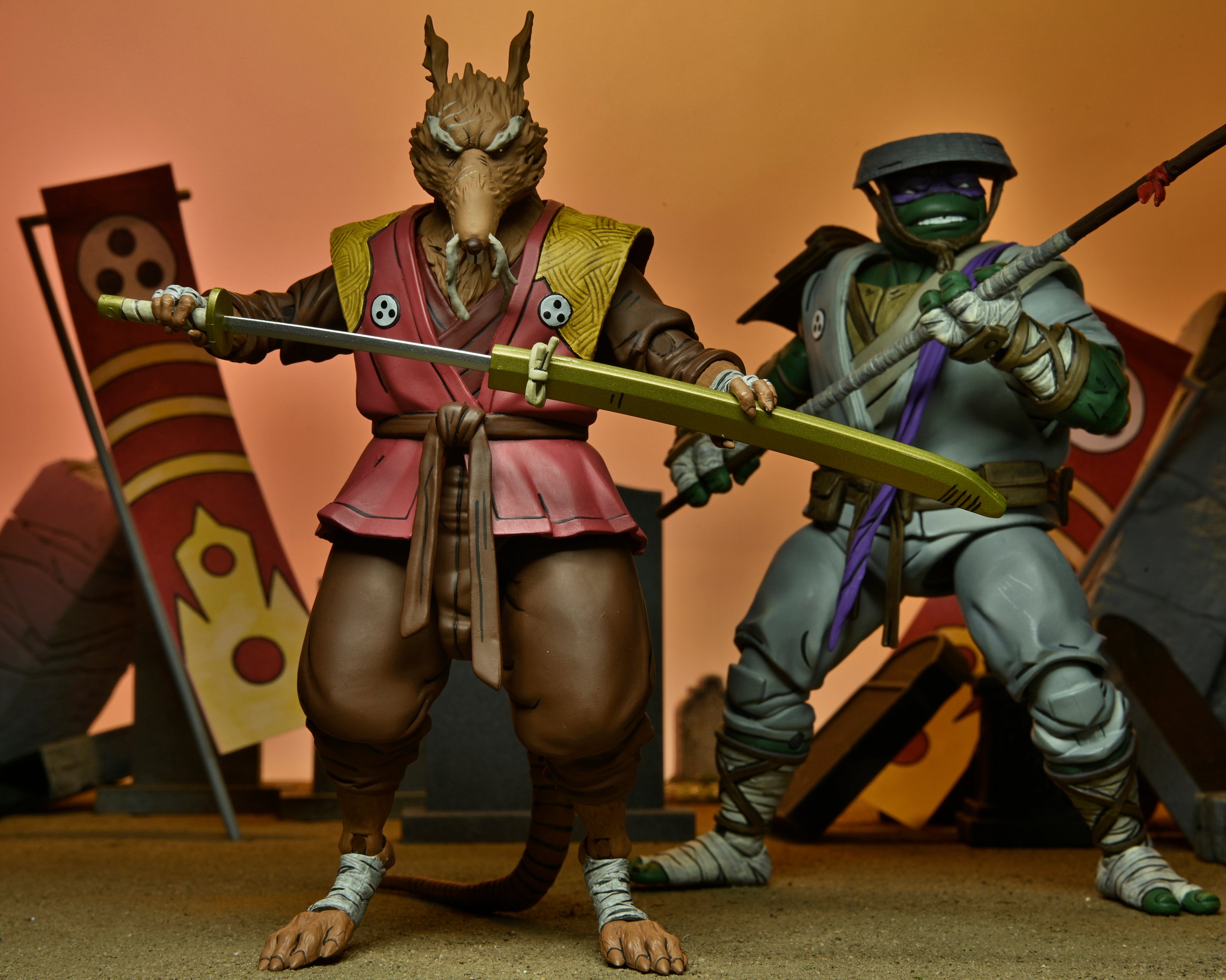 NECA Figura de Accion Ultimate: TMNT Tortugas The Last Ronin - Maestro Splinter 7 Pulgadas