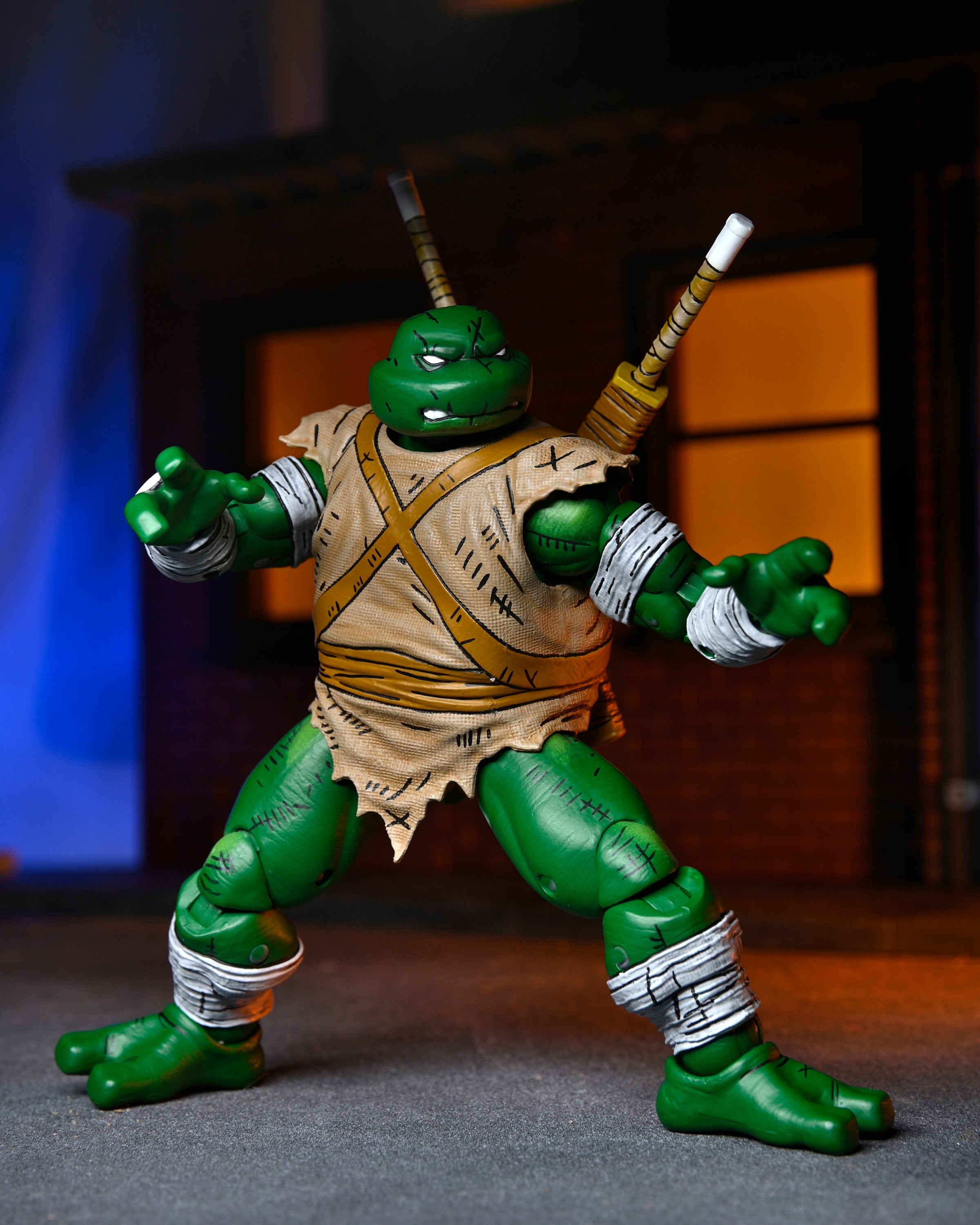 NECA Figura de Accion: TMNT Tortugas Ninja Mirage Comics - Miguel Angel The Wanderer 7 Pulgadas