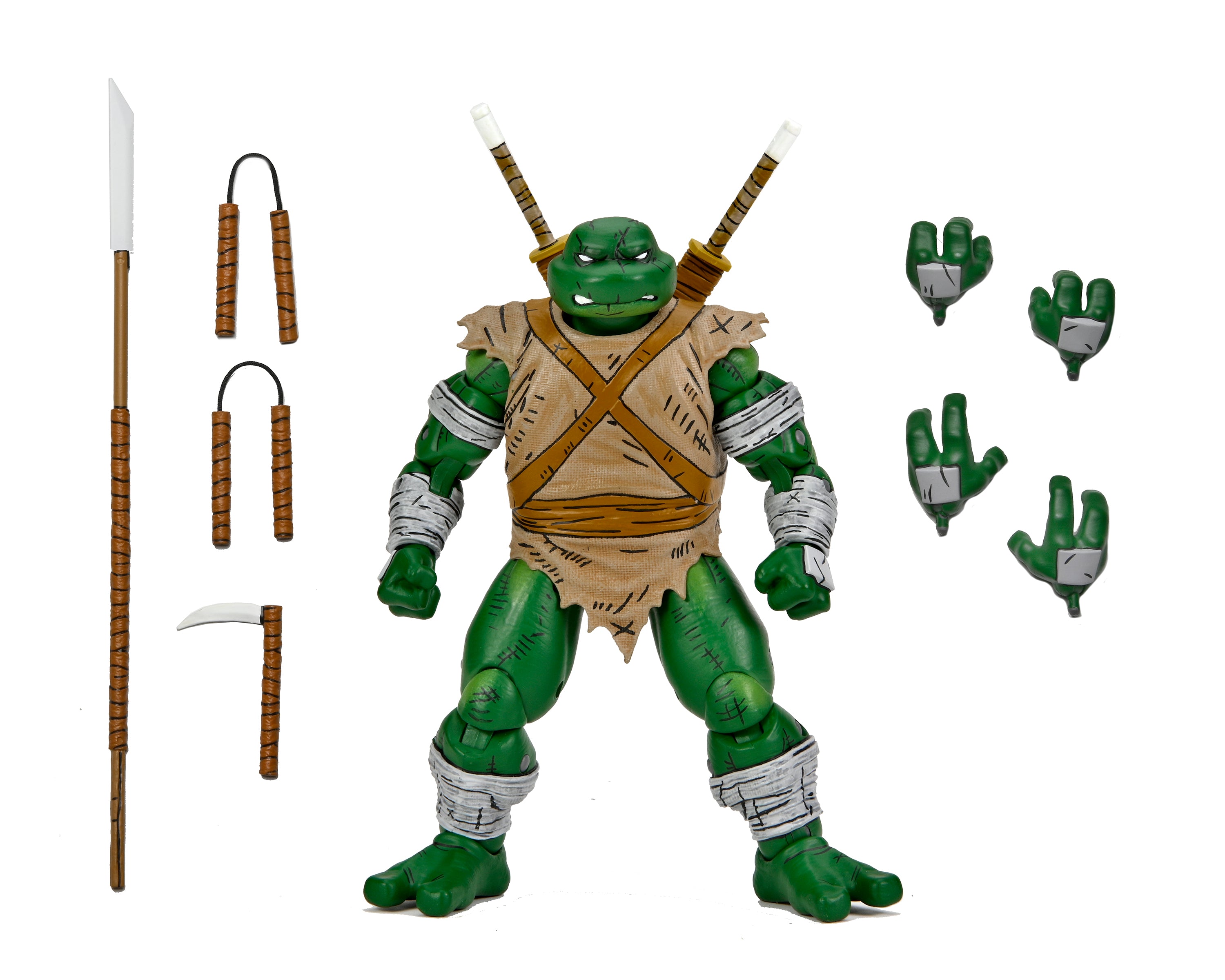 NECA Figura de Accion: TMNT Tortugas Ninja Mirage Comics - Miguel Angel The Wanderer 7 Pulgadas