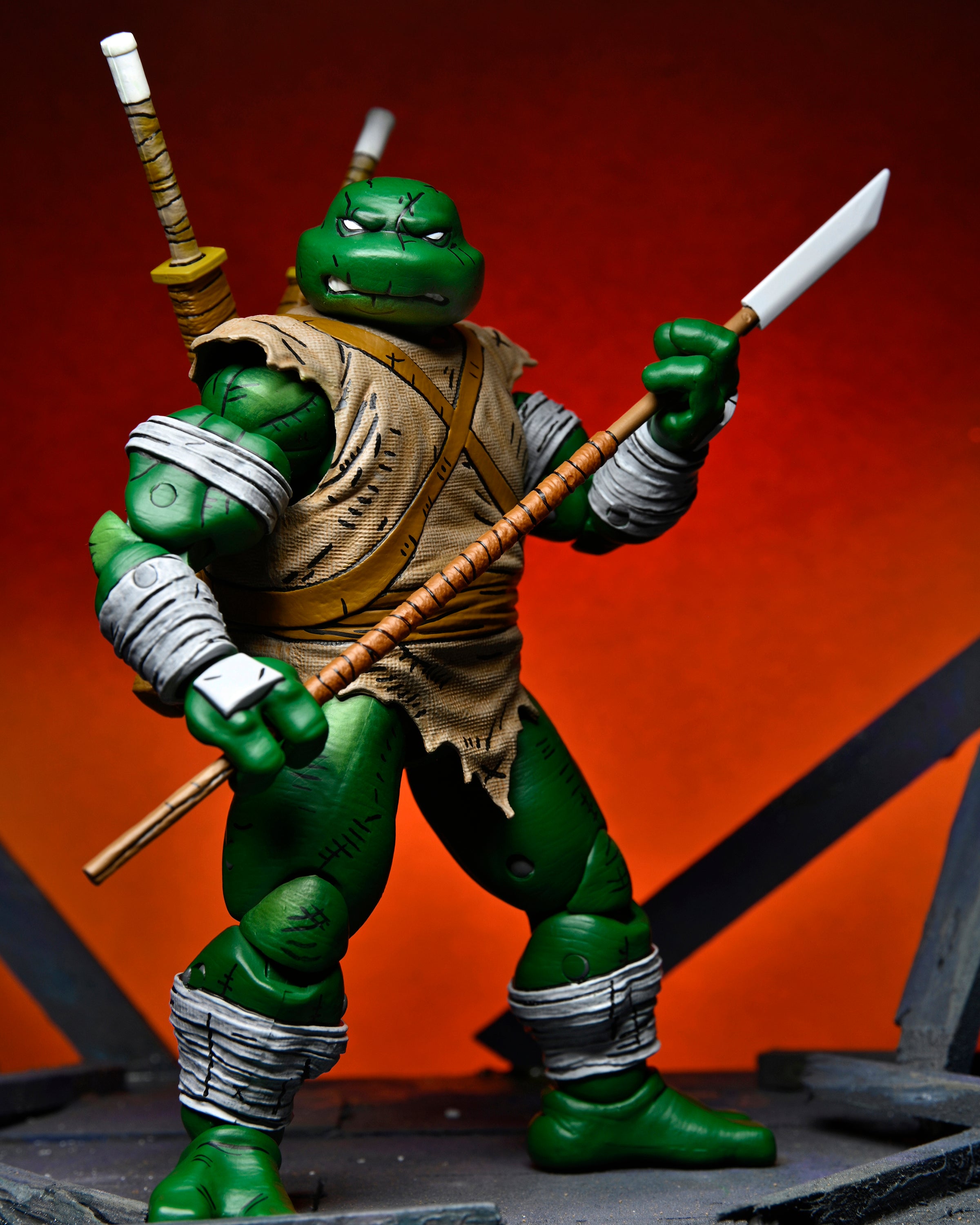 NECA Figura de Accion: TMNT Tortugas Ninja Mirage Comics - Miguel Angel The Wanderer 7 Pulgadas