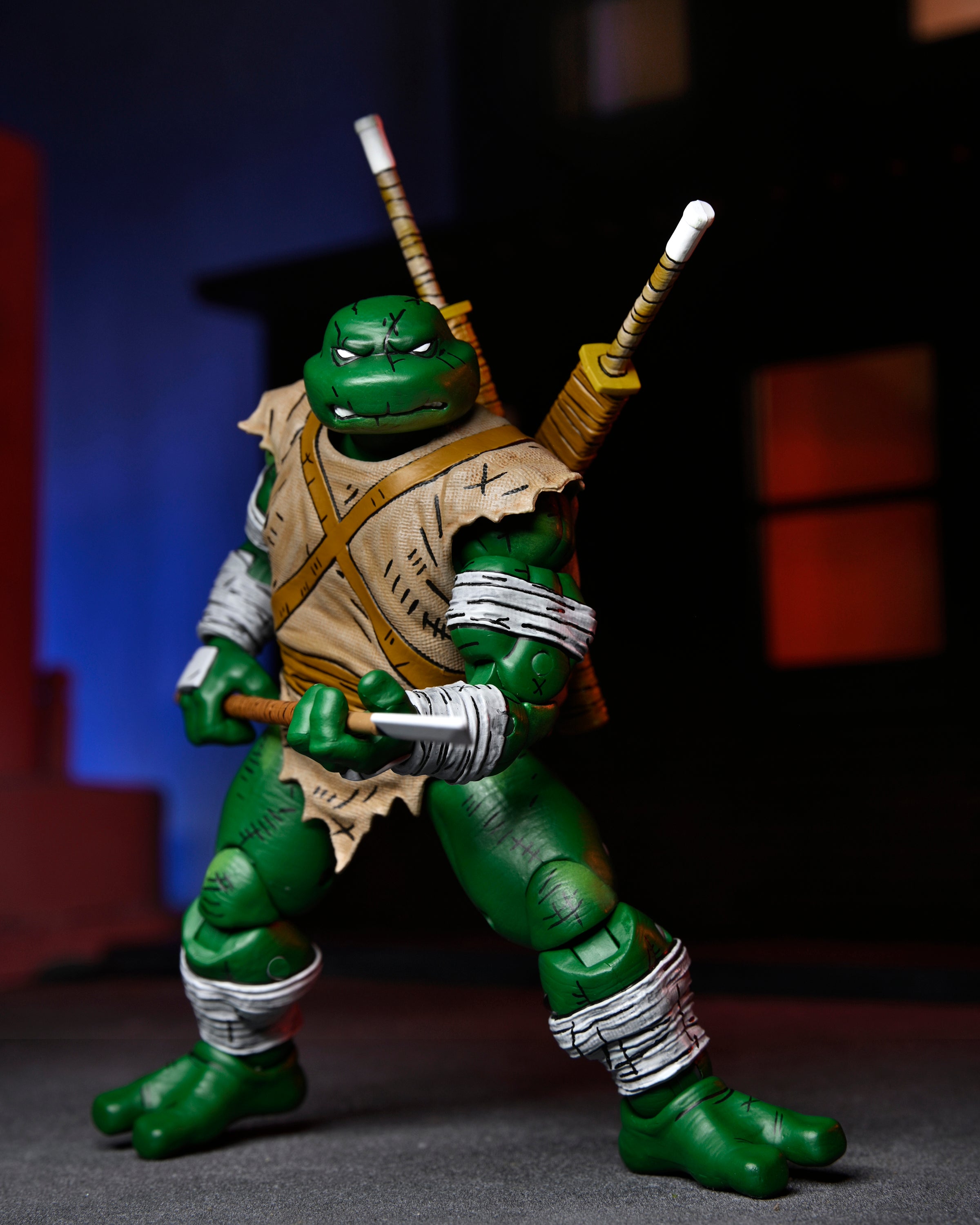 NECA Figura de Accion: TMNT Tortugas Ninja Mirage Comics - Miguel Angel The Wanderer 7 Pulgadas