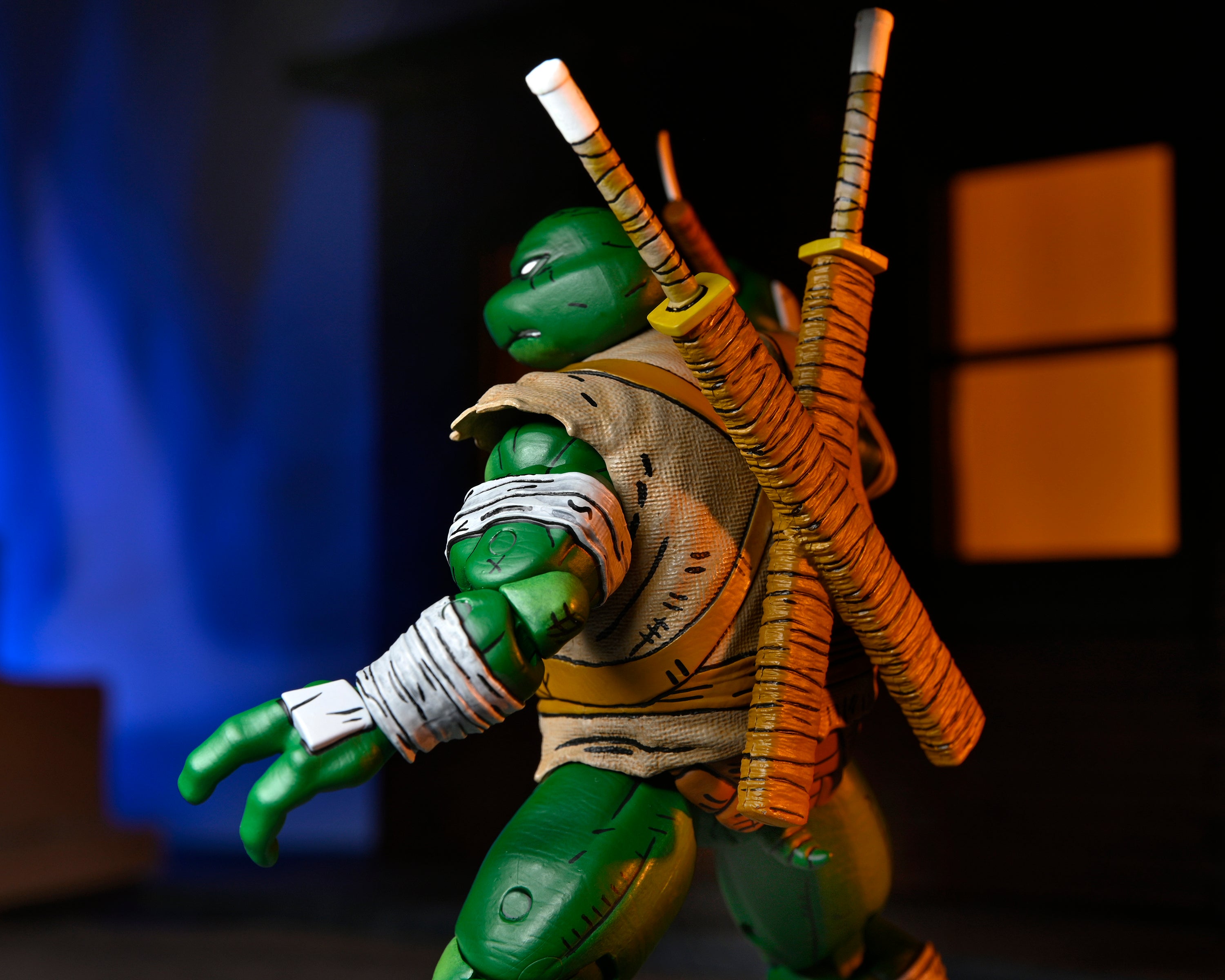 NECA Figura de Accion: TMNT Tortugas Ninja Mirage Comics - Miguel Angel The Wanderer 7 Pulgadas