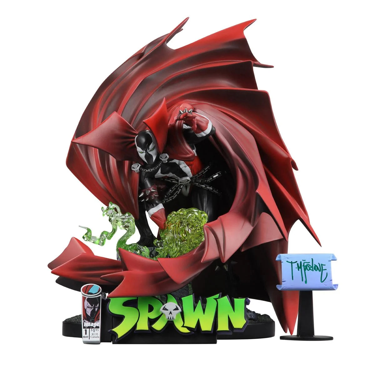 Mcfarlane Black White & Red All Over: Spawn - Spawn Num 1 Resina Escala 1/10