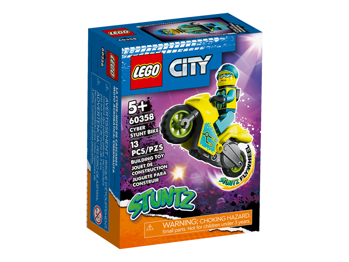 LEGO City Stuntz Moto Acrob‚àö¬∞tica Cibernauta 60358