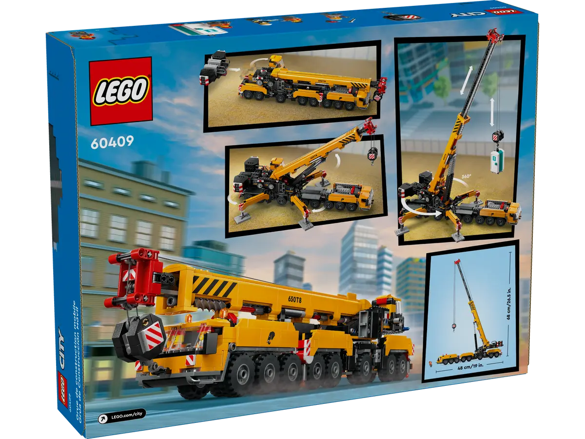 LEGO City Grua de Obra Movil Amarilla 60409